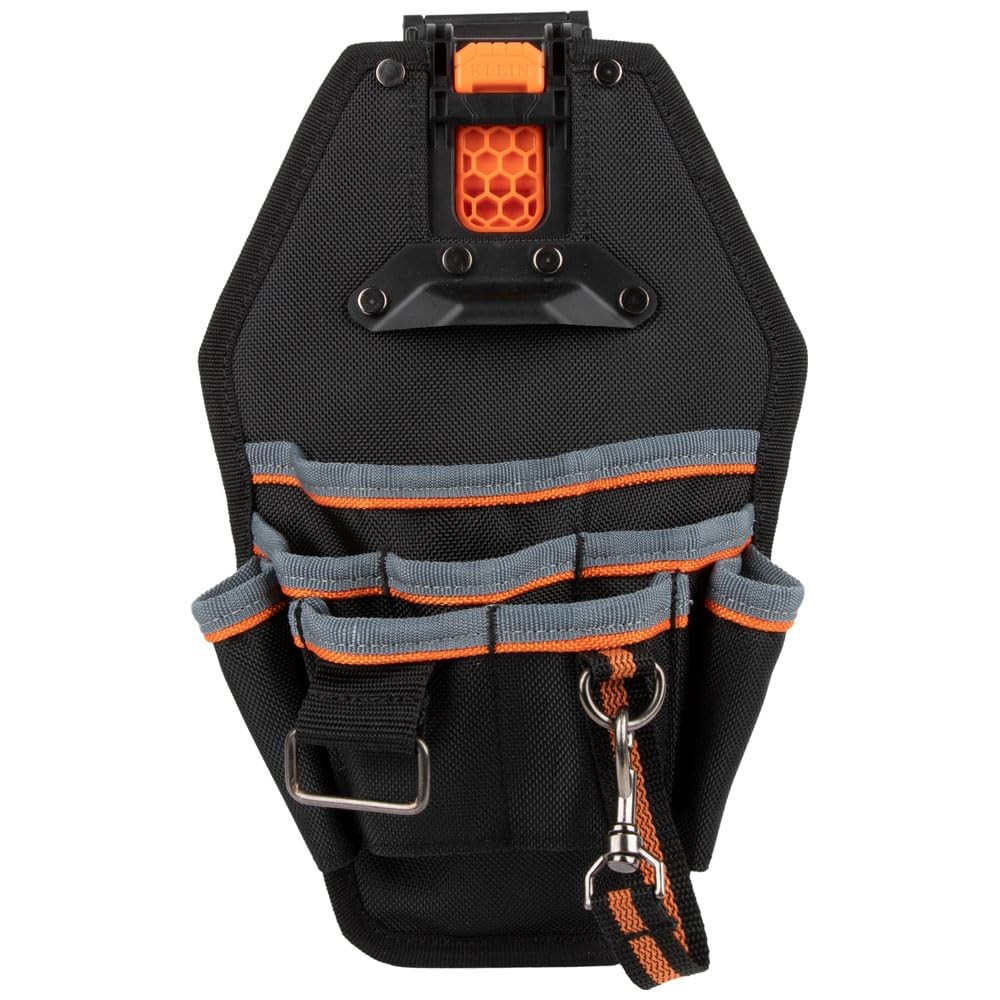 Klein Tools 8 Pocket Heavy Duty Utility Holster Pouch With Belt Clip