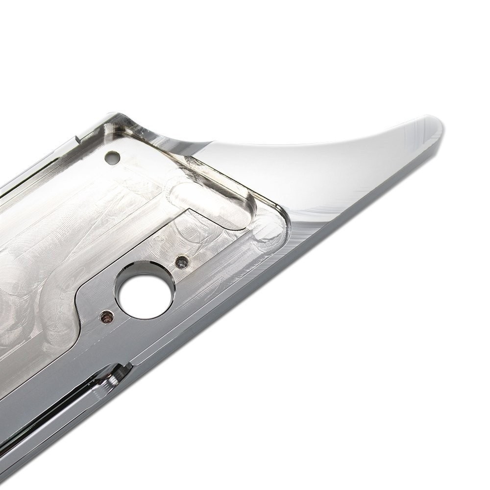XKMT-Triple Chrome CNC Machined Hard Billet Aluminium Saddlebag Latch Covers …