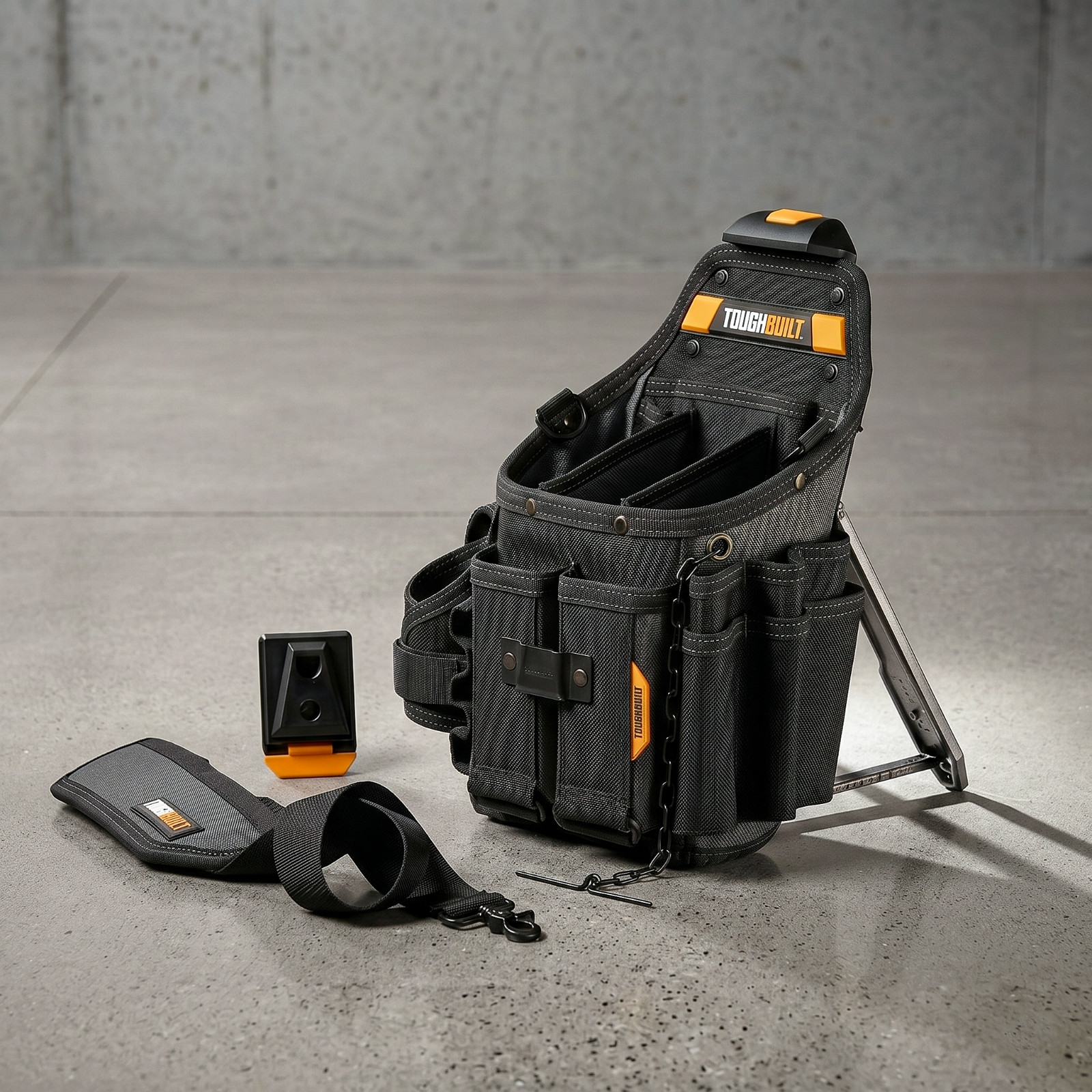 TOUGHBUILT TB-CT-114 Journeyman Electrician Pouch 21 Pockets w/ Shoulder Strap