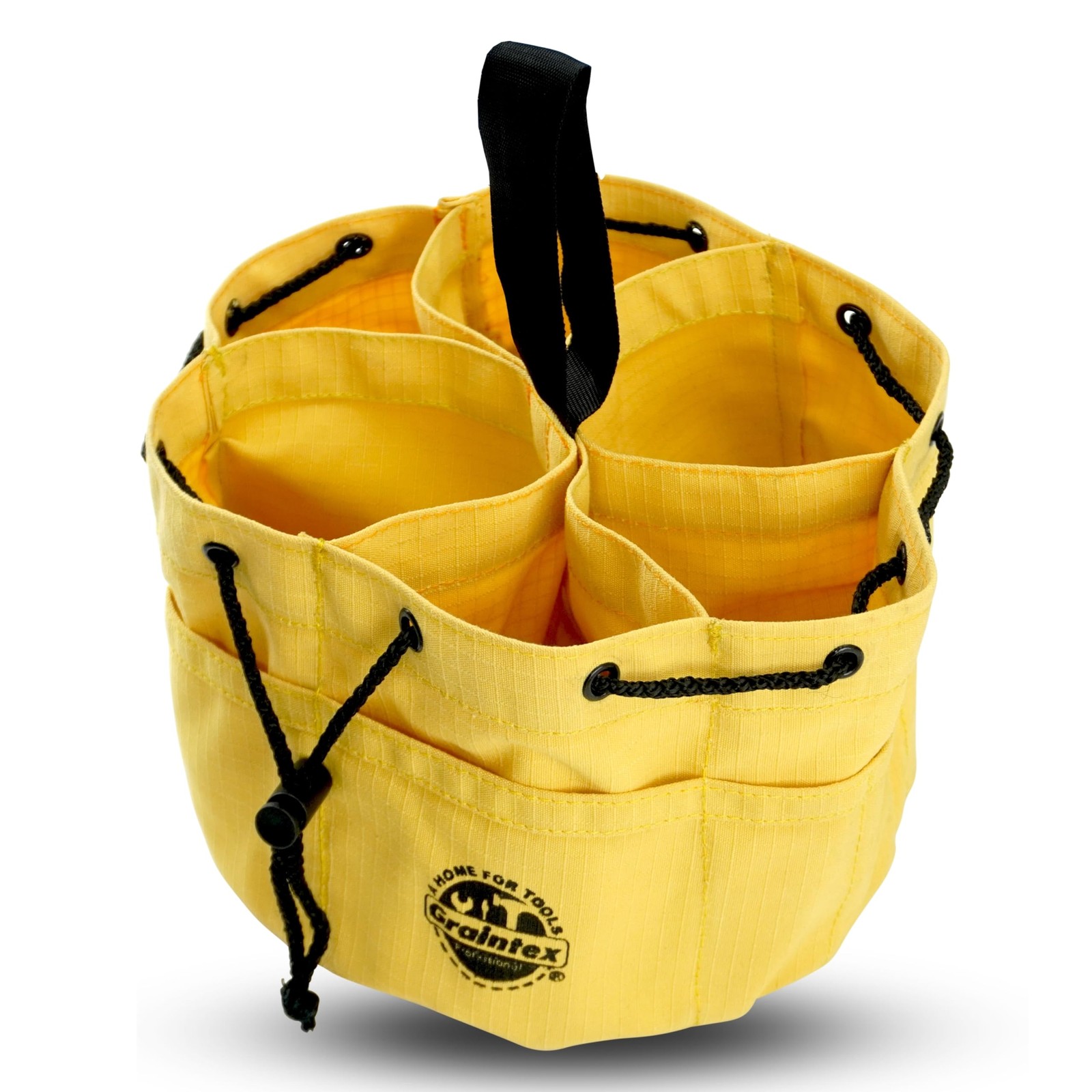 Graintex GB2891 Grab Bag Yellow Color Rip-stop Canvas 18 Pockets Drawstring