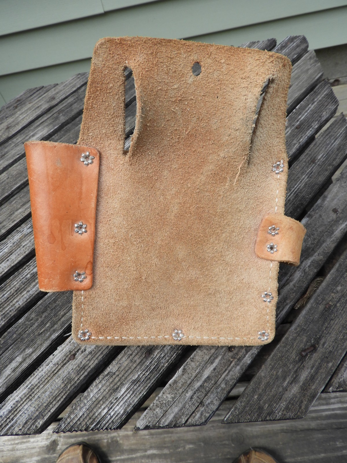 Vintage Nicholas Leather Tool Pouch No. 690 USA Electrician Lineman Holster