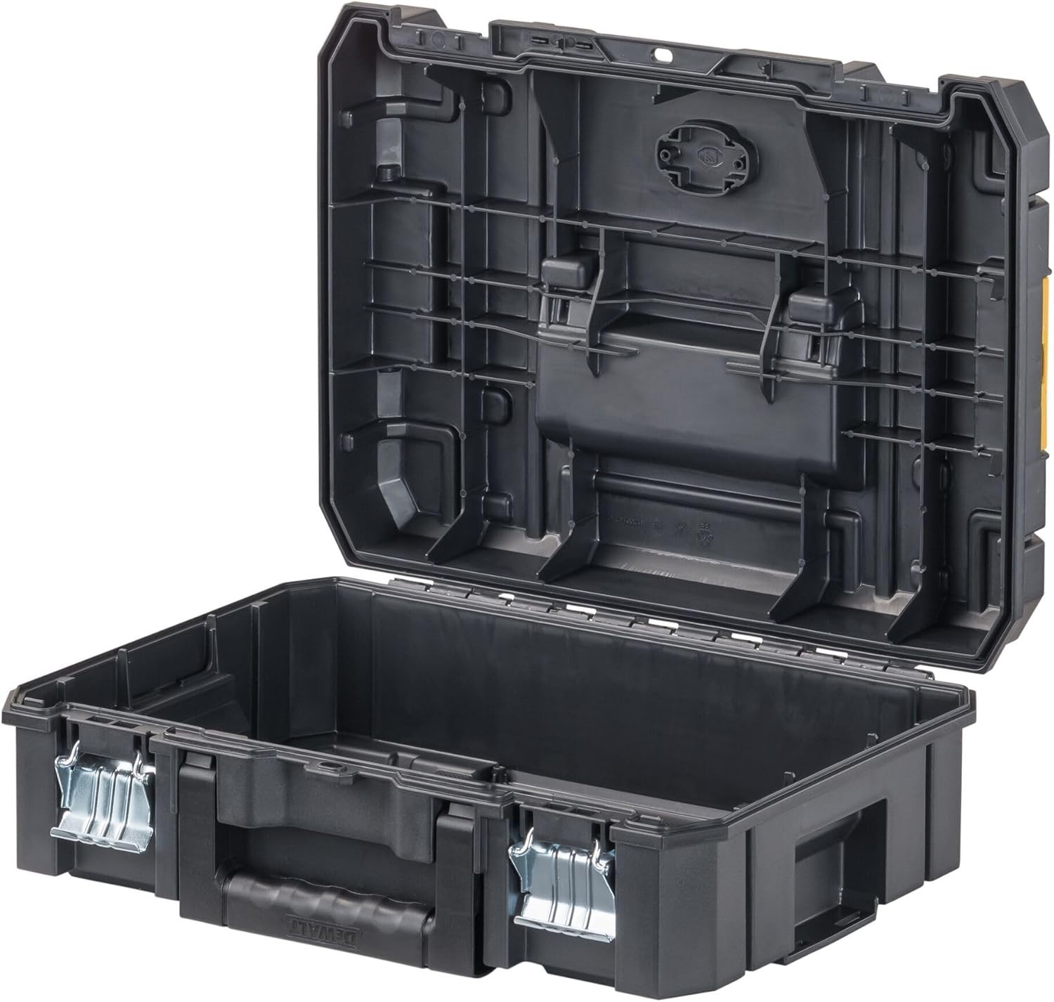 DEWALT TSTAK II Tool Box, Flat Top Tool Storage Case 17.3″L x 6.5″W x 13″H