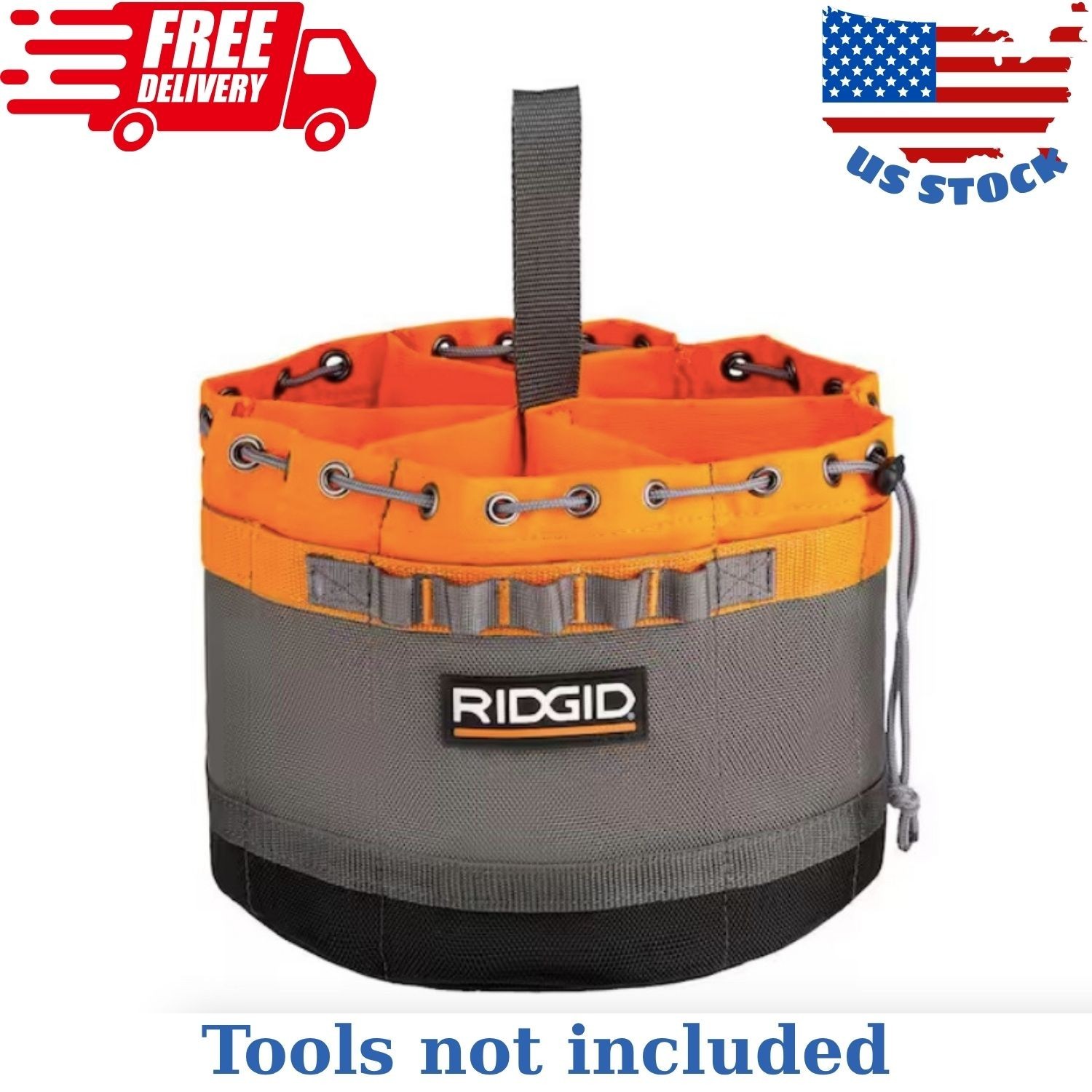 10 in. 19 Pocket Grade Small Parts Organizer Tool Bag