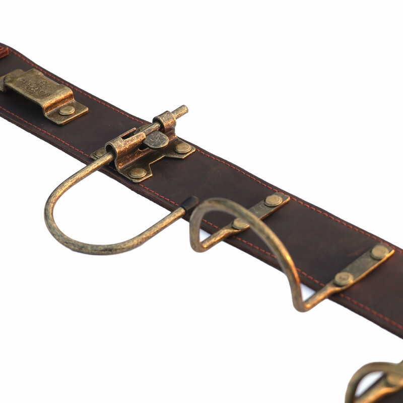 TOURBON Leather Workshop Tool Belt Heavy Duty for Hammer/Axe/Drill/Tape Measure