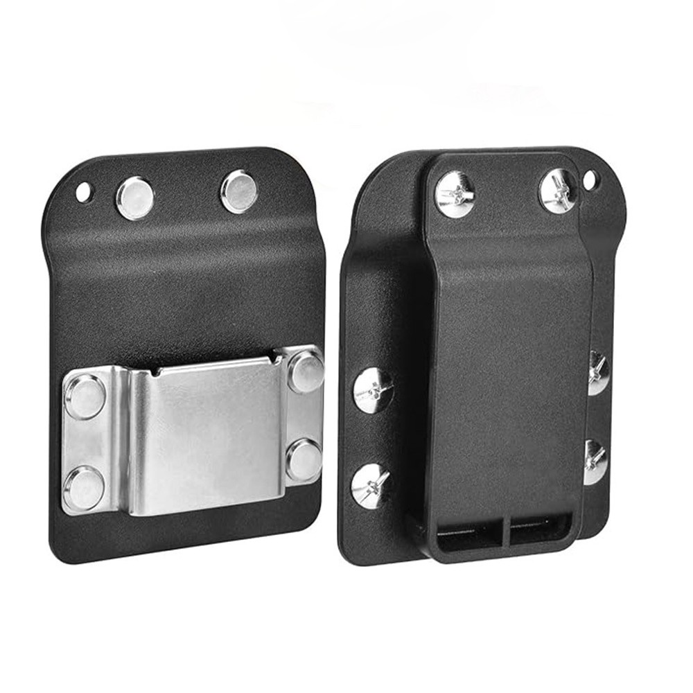 2PACK Clip-On Tool Belt Drill Holder | Holster for Cordless Drill, Impact Nailer