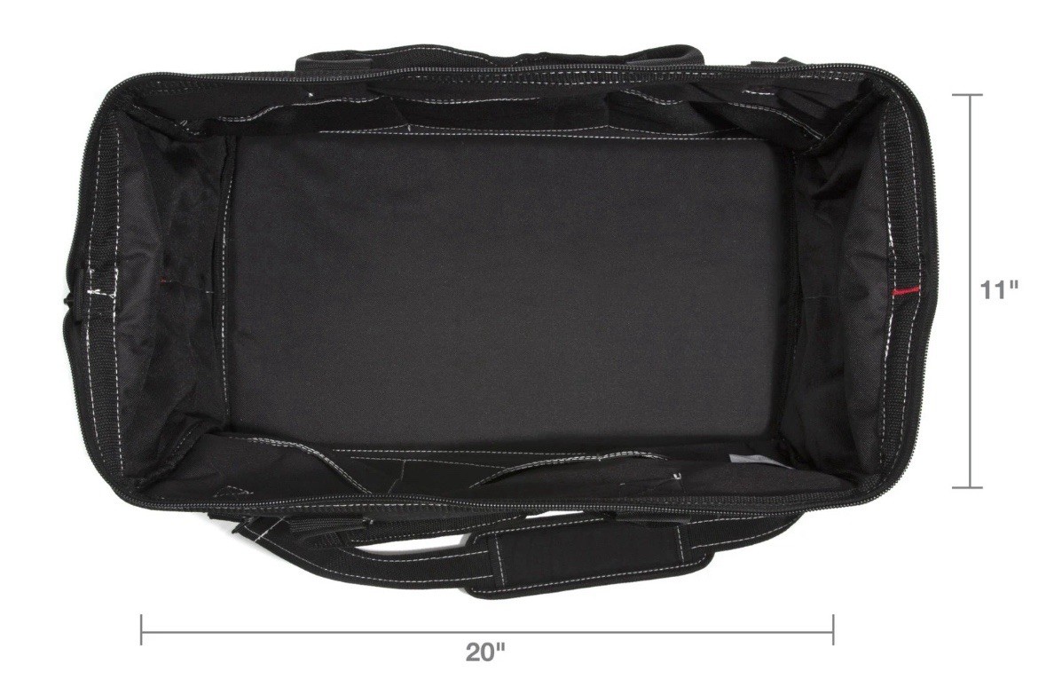 Dickies Black Tool Bag Work Tote 20 inch Style 57087 NEW With Shoulder Strap