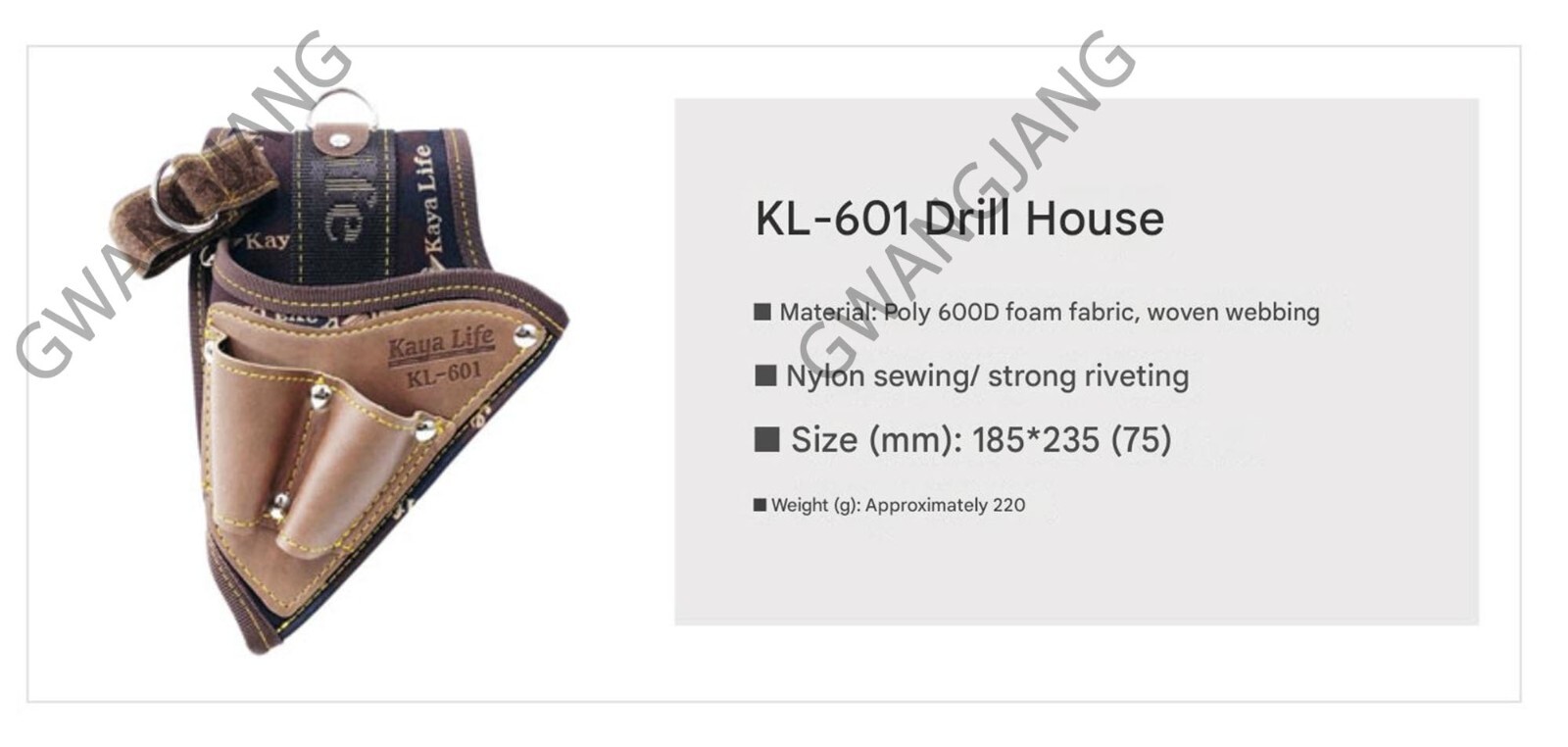 Kaya KL-600 Work Tool Belt Suspenders Drill Pouch Holder DIY Easy Hand Work aa