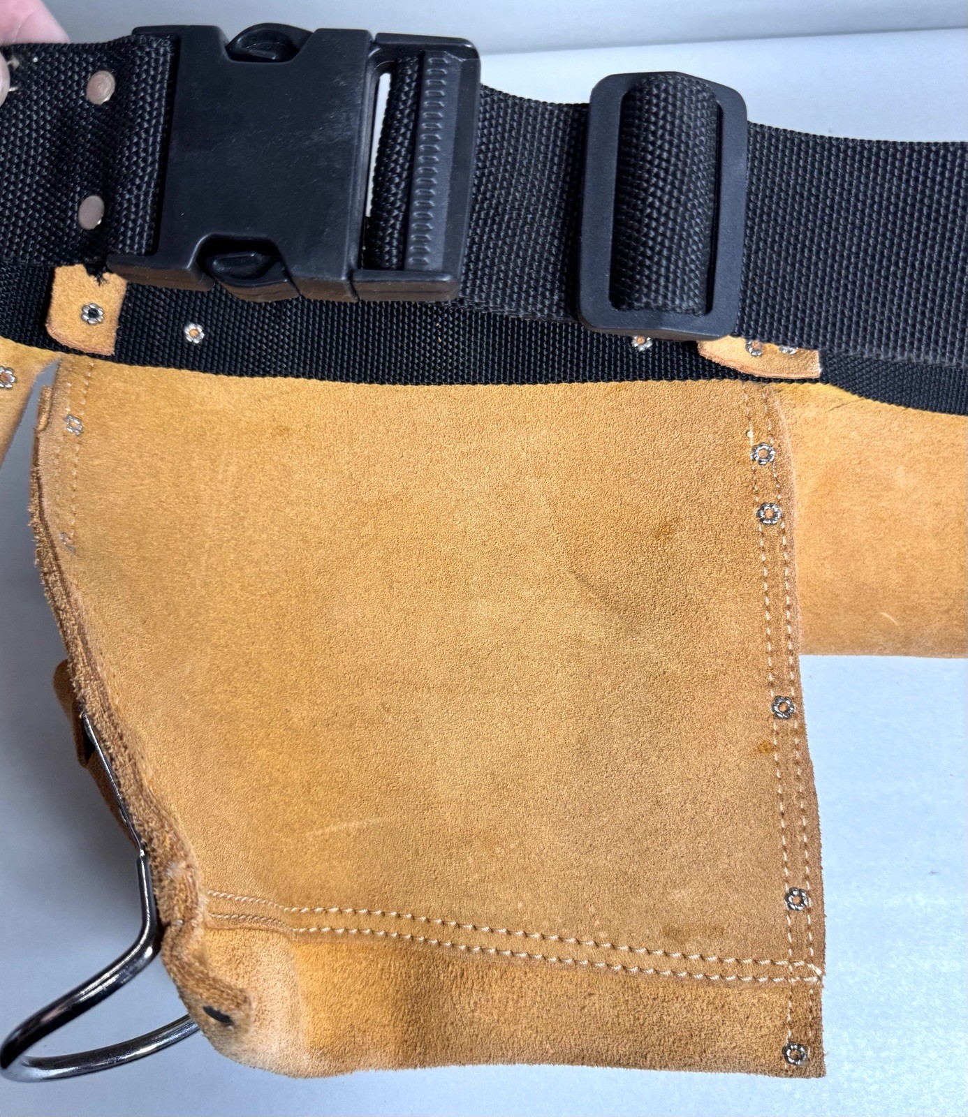 Heavy Duty Leather Adjustable Craftsman Tool Belt W/Quick Release Buckle 940646