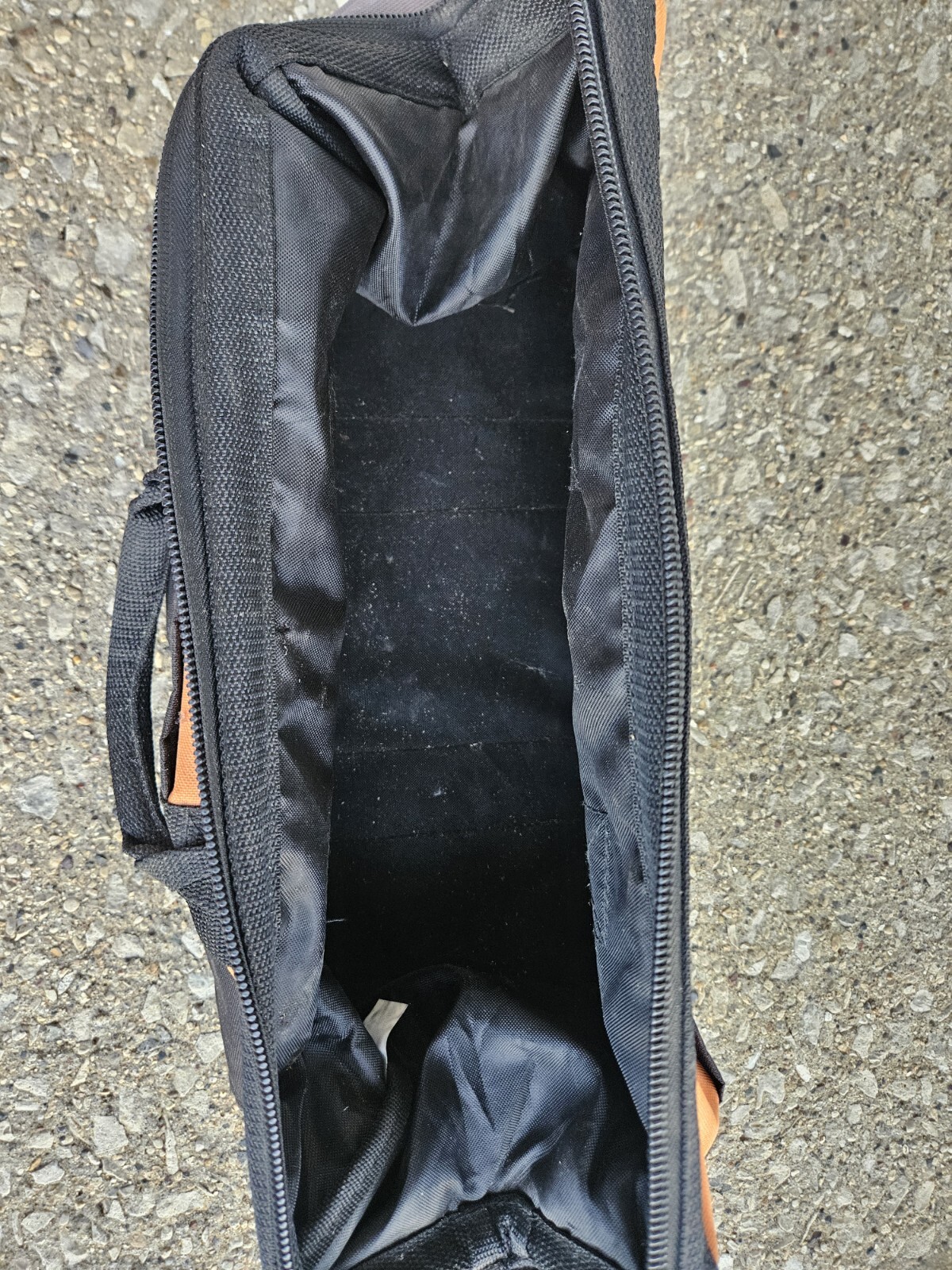 Ridgid Zippered Tool Bag 16x10x8 Side Pockets Canvas Double Handles Used