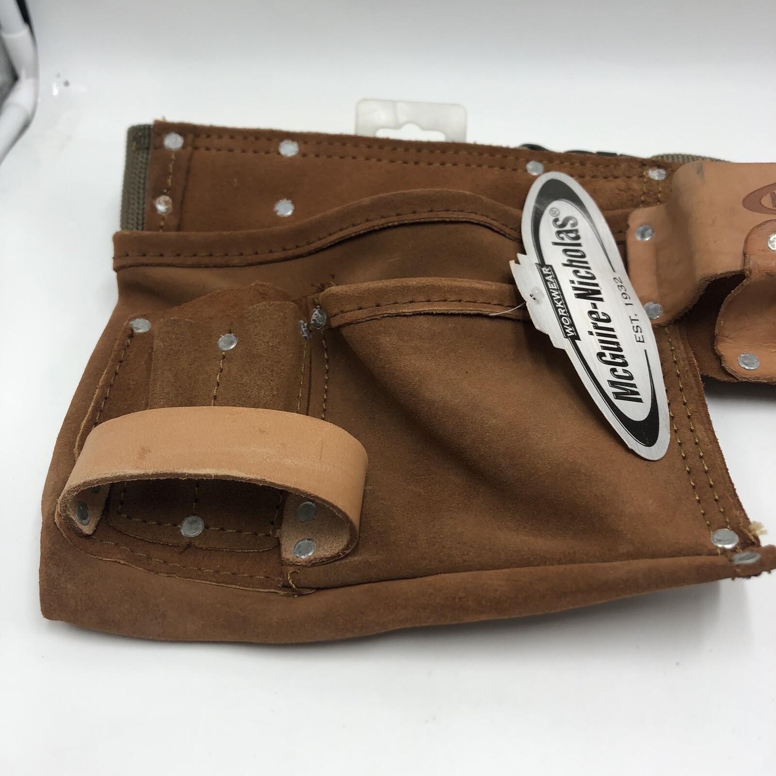 US Military 11 Pocket Handyman Apron Tool Belt Pouch Leather.