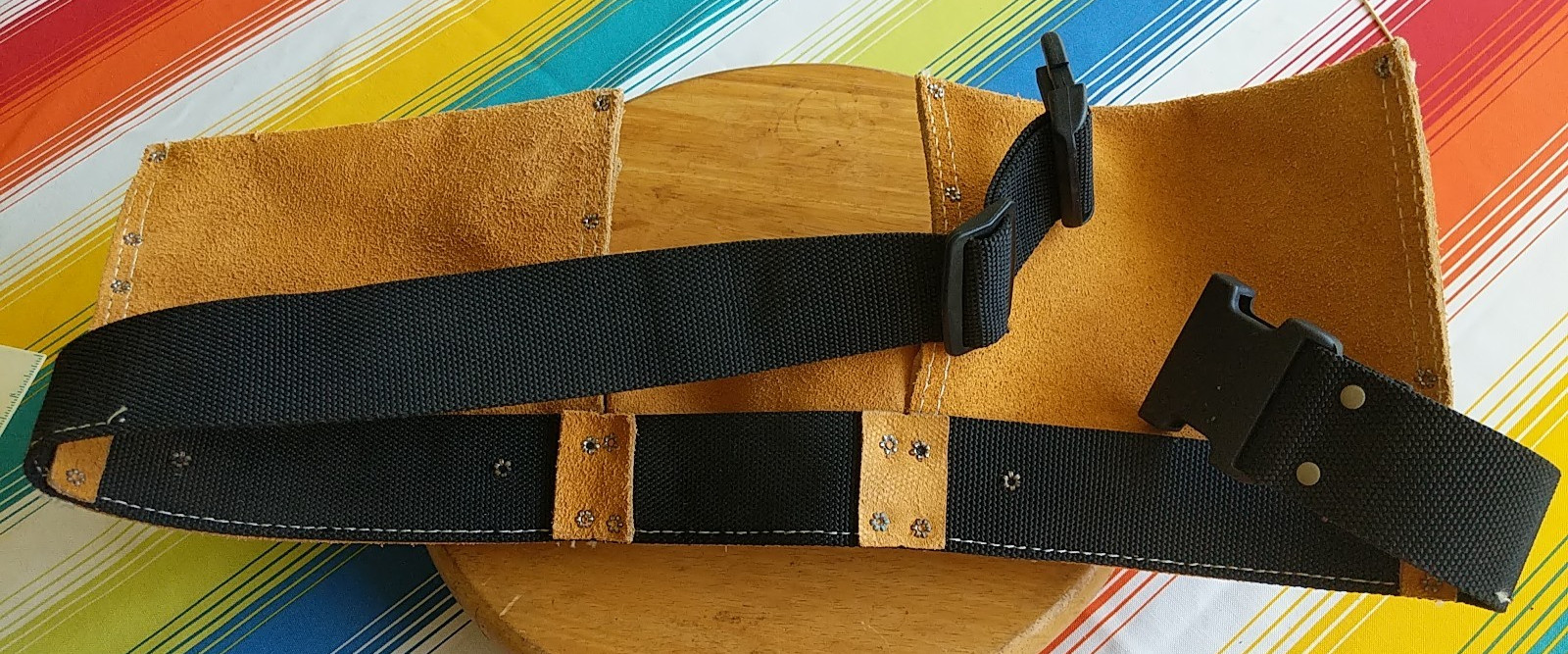 Tool Belt Leather NOS Handyman Gardener Carpenter Construction CLC # 370X2 wide