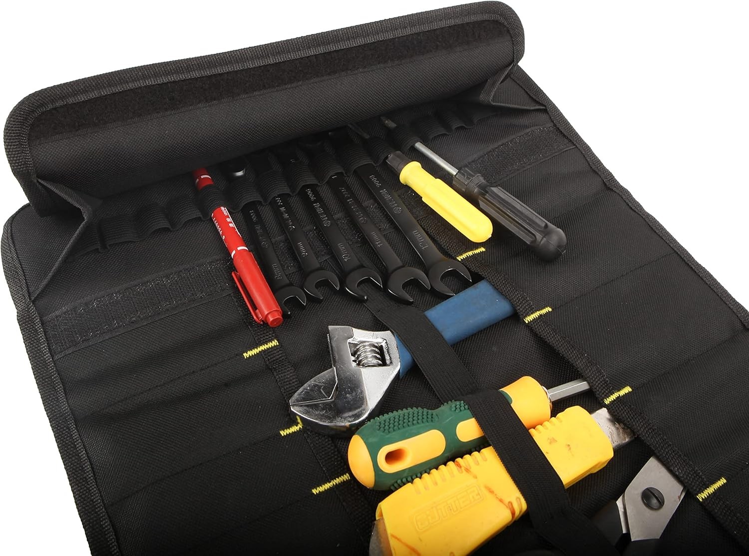 22 pocket Tool Bag 23*14 inches (unrolled), 14*3.3 (rolled), 1pc Black