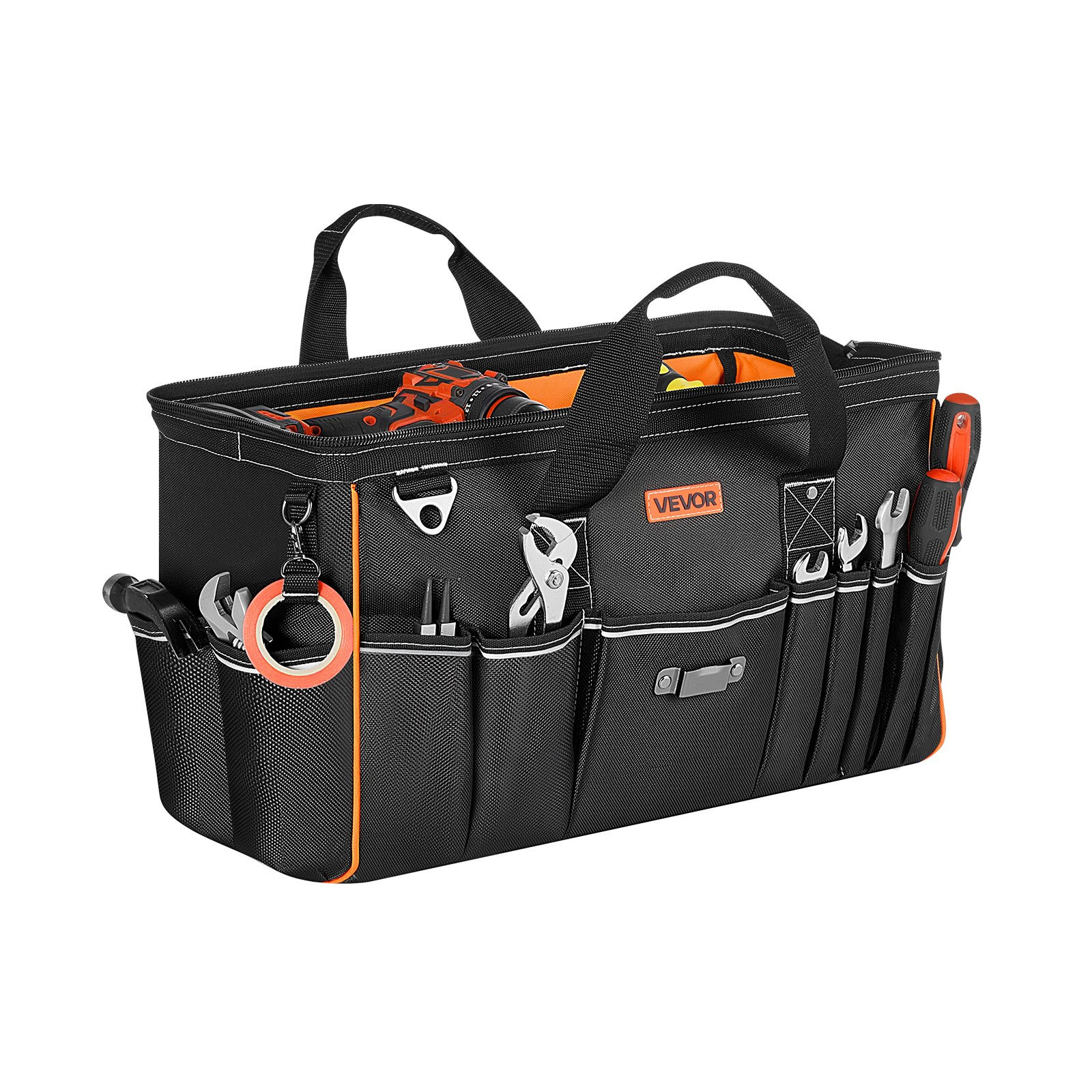20″ Tool Bag 33 Pocket Large Tool Organizer Storage w/Shoulder Strap