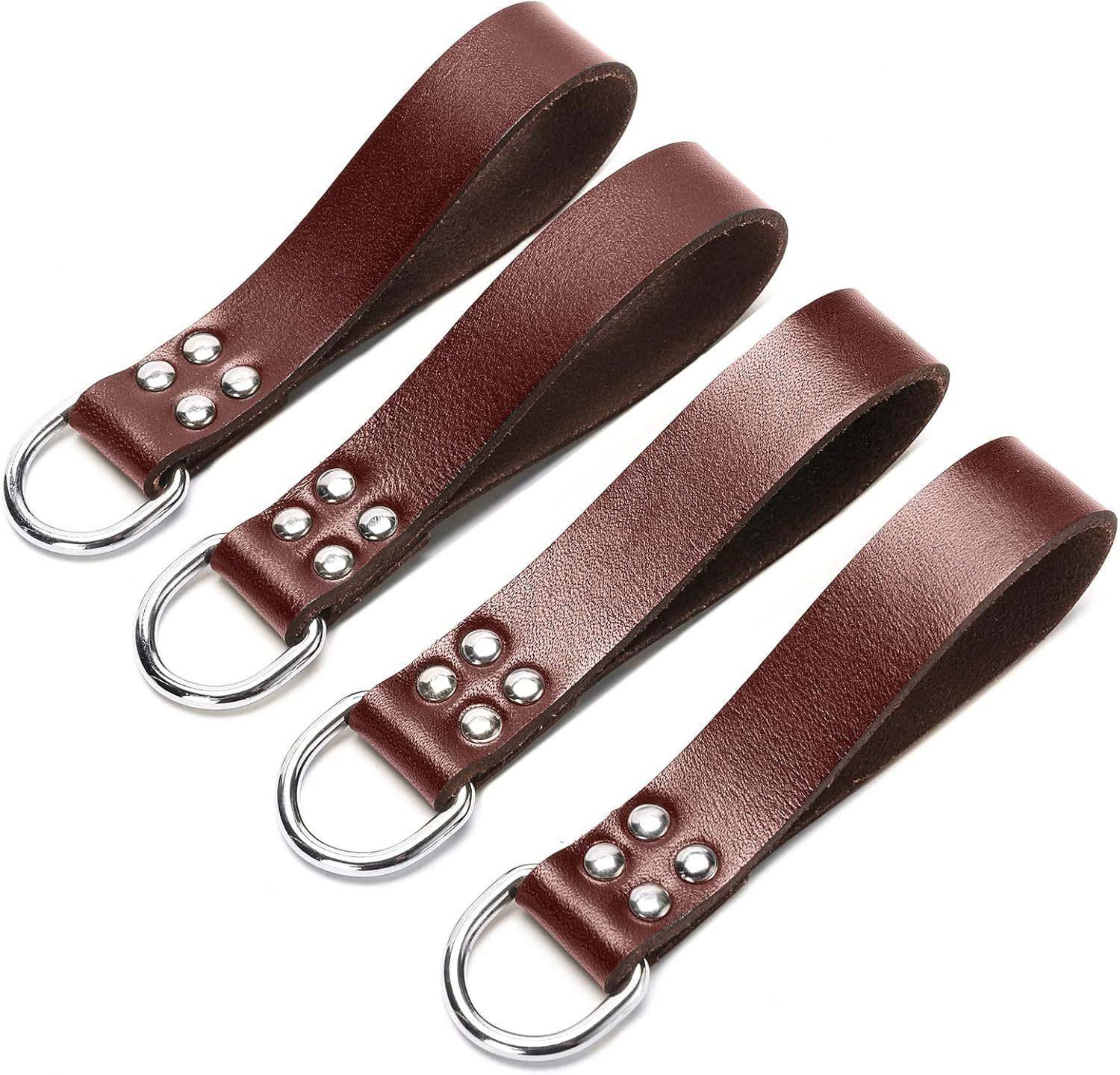 Leather Tool Belt Suspender Loops Heavy Duty Strap Connectors Accessories (Attac