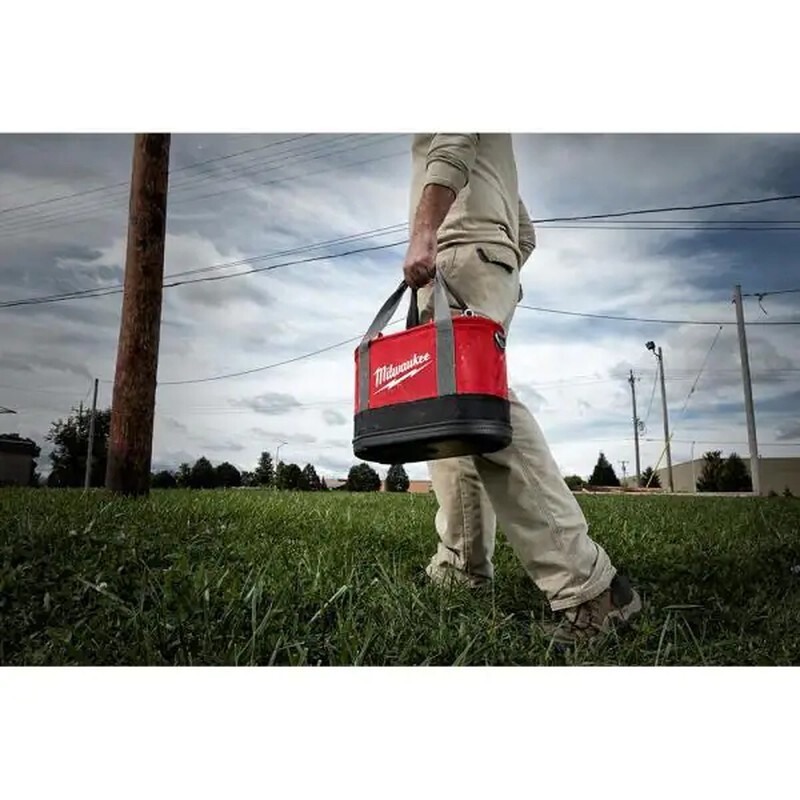 Milwaukee Oval Tool Bag Aerial Water Resistant 14.5 In.