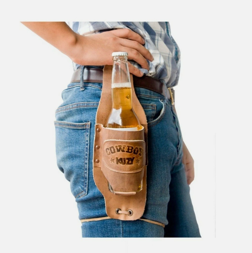 Cowboy Kuzy Hide And Drink Beer Kuzy Holster