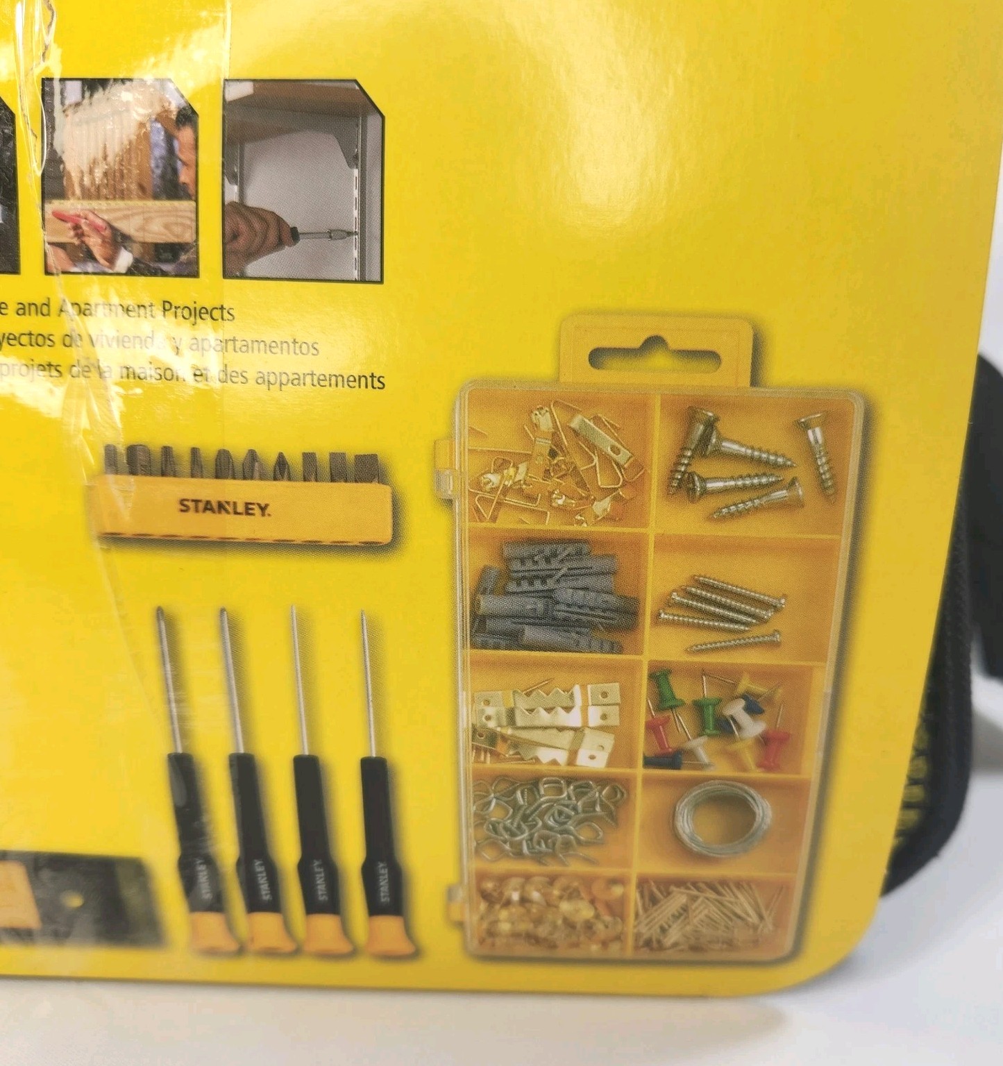 38 Pc. Stanley Hand Tools Set For Household STM17401 Yellow/Black Tote Bag
