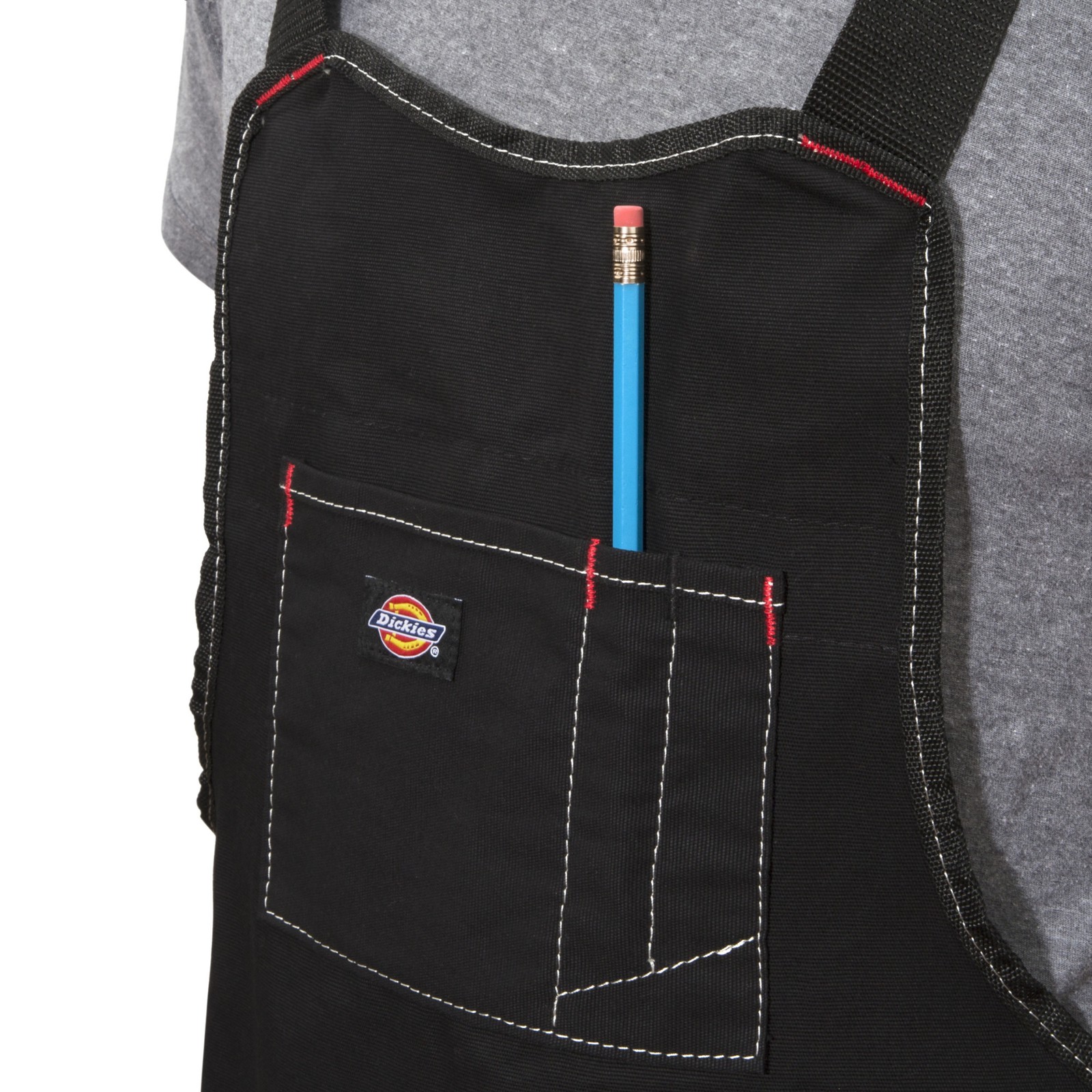 Tool Bib Apron 16 Pocket Woodworking Gardening Carpenter Black Dickies 57081