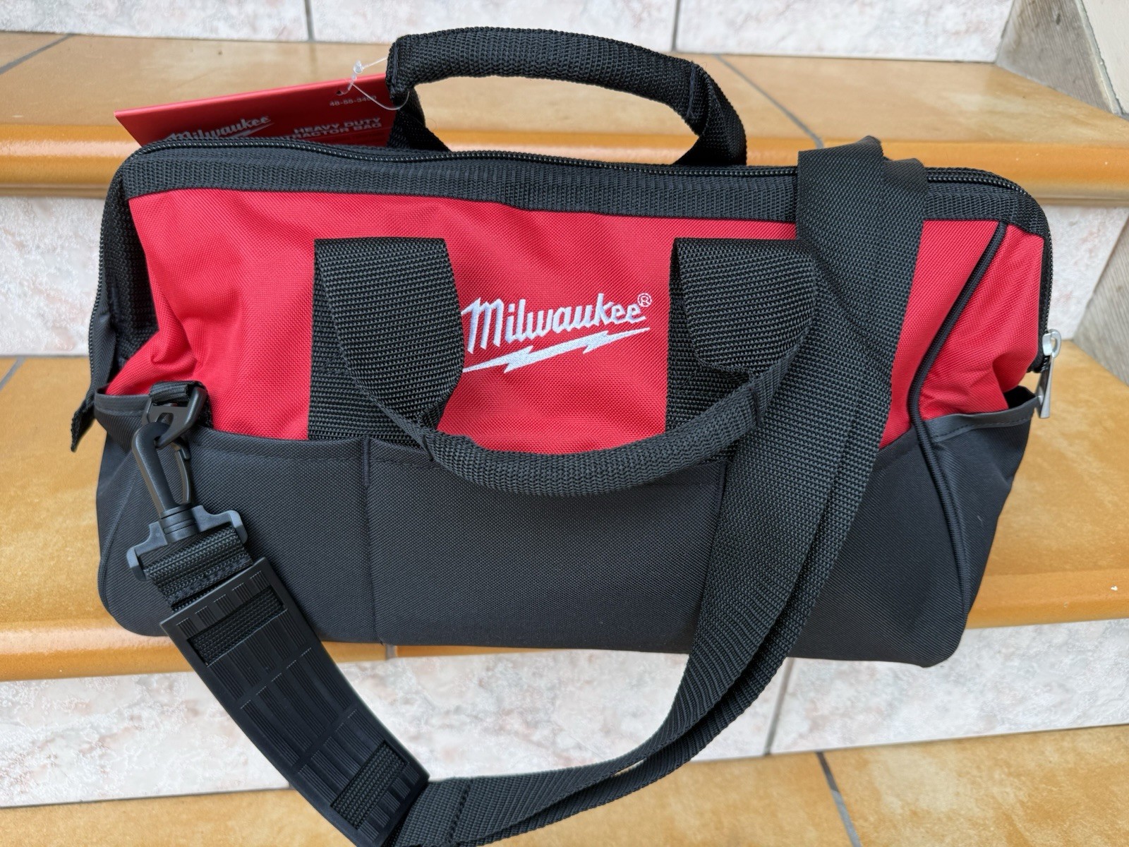 Milwaukee Heavy Duty Contractor Bag Fisk Safety First 48-55-3490. *17”Lx9”Wx10”H