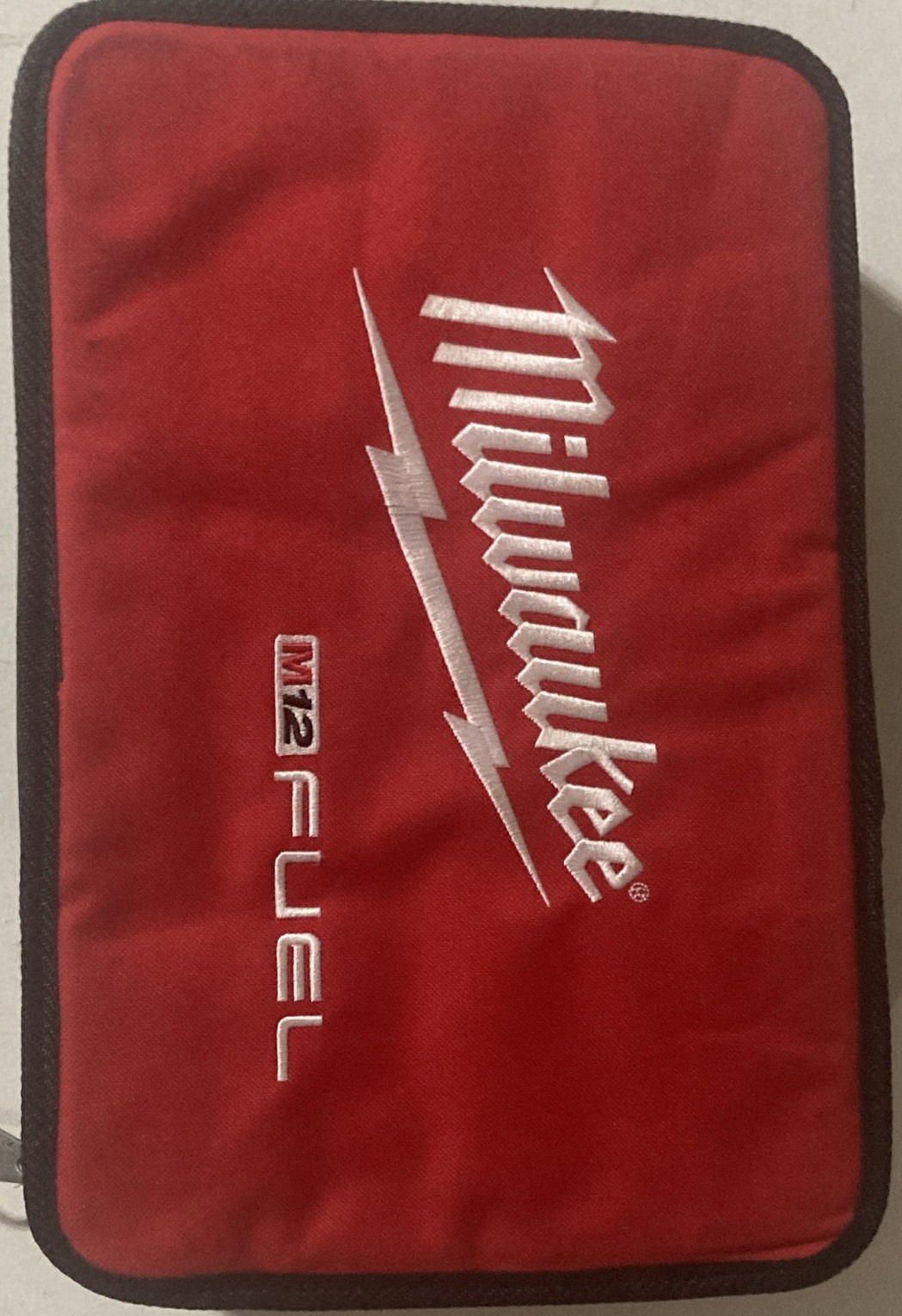 New Milwaukee M12 FUEL “Hackzall” Fabric Tool Bag (bag only), Red/Black