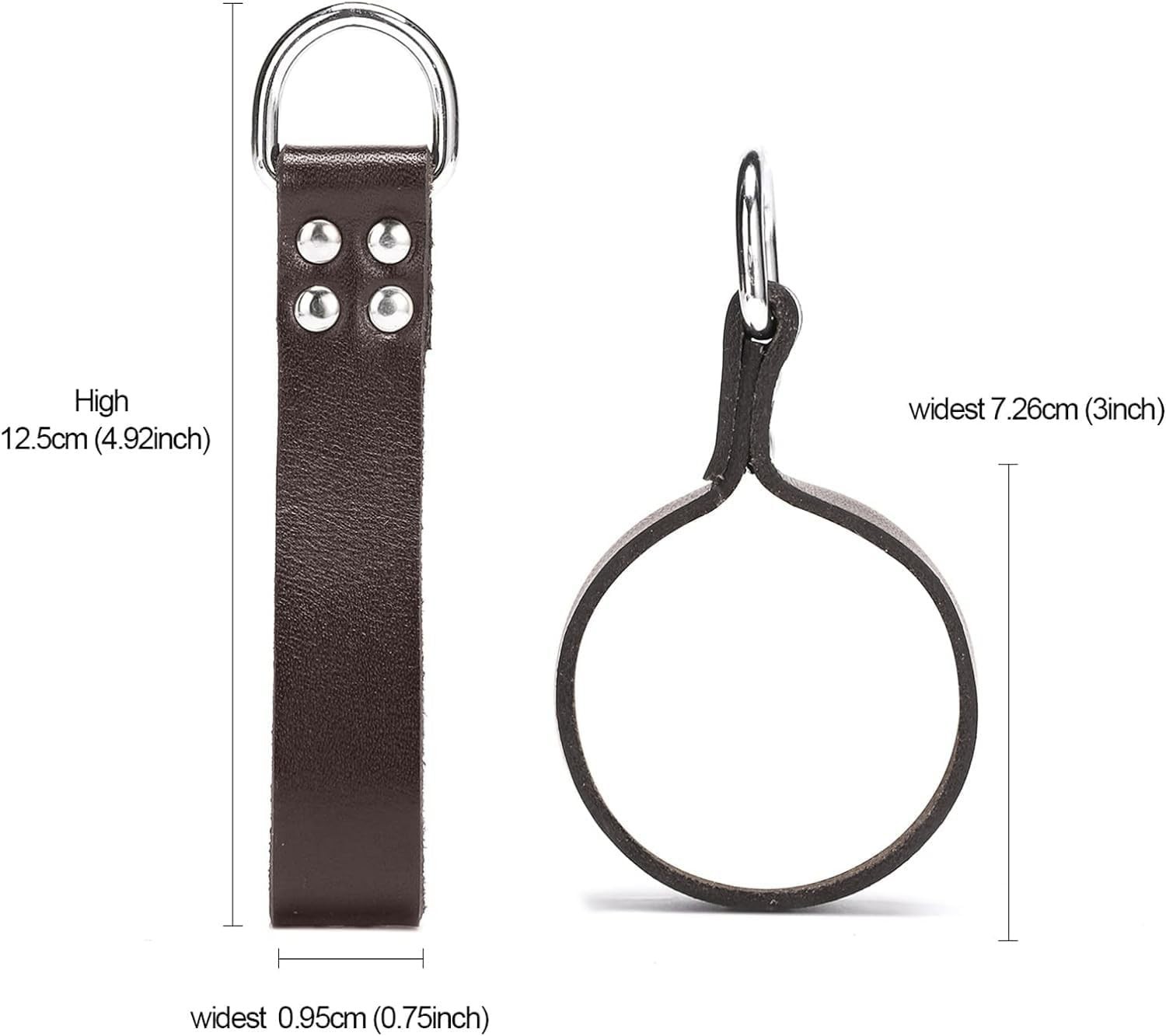 Heavy Duty Leather Tool Belt Connectors 4 Pack Suspender Loop Hooks Accessories