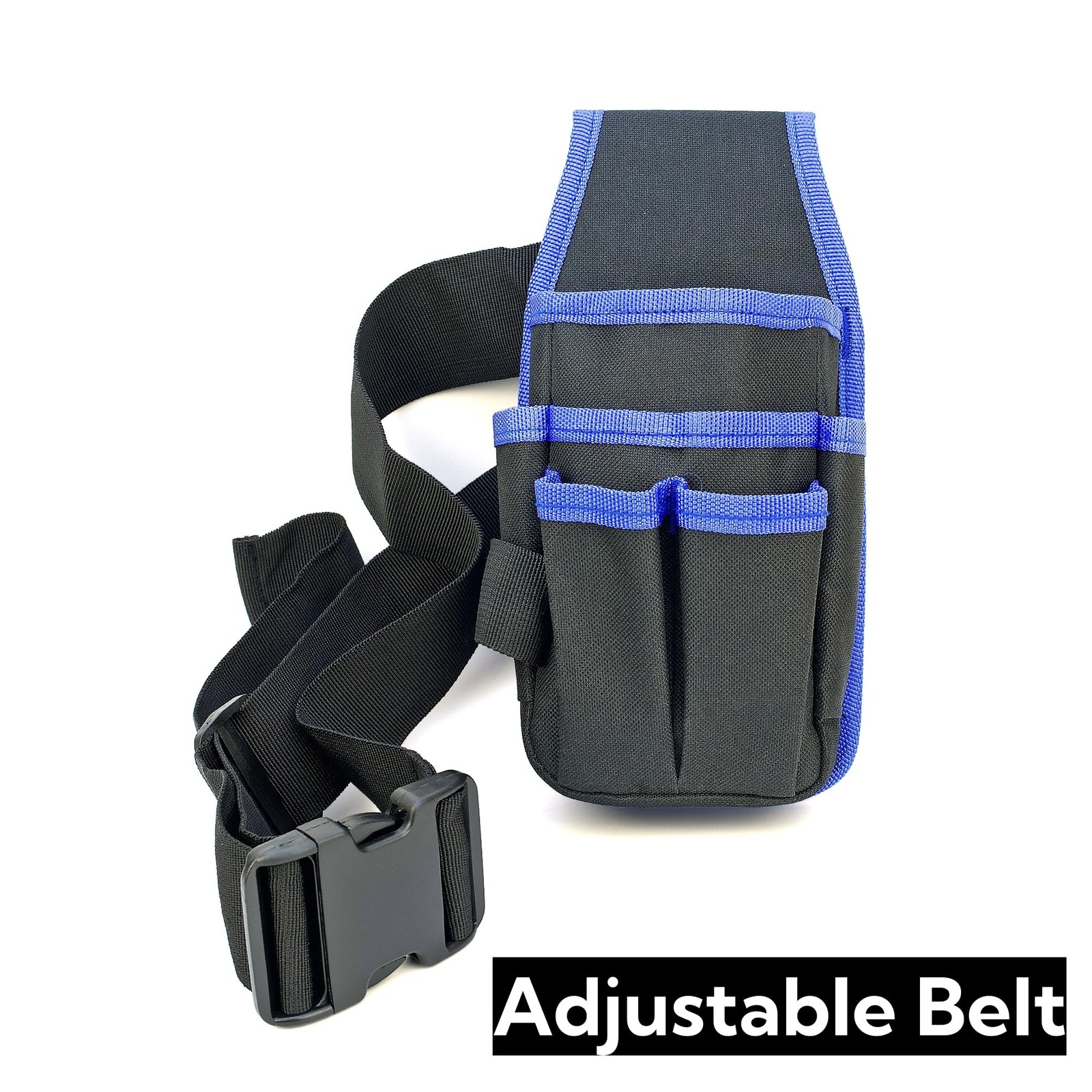 Small Canvas Tool Pouch with 5.1 x x 10.2 inches, blue black-1pcs