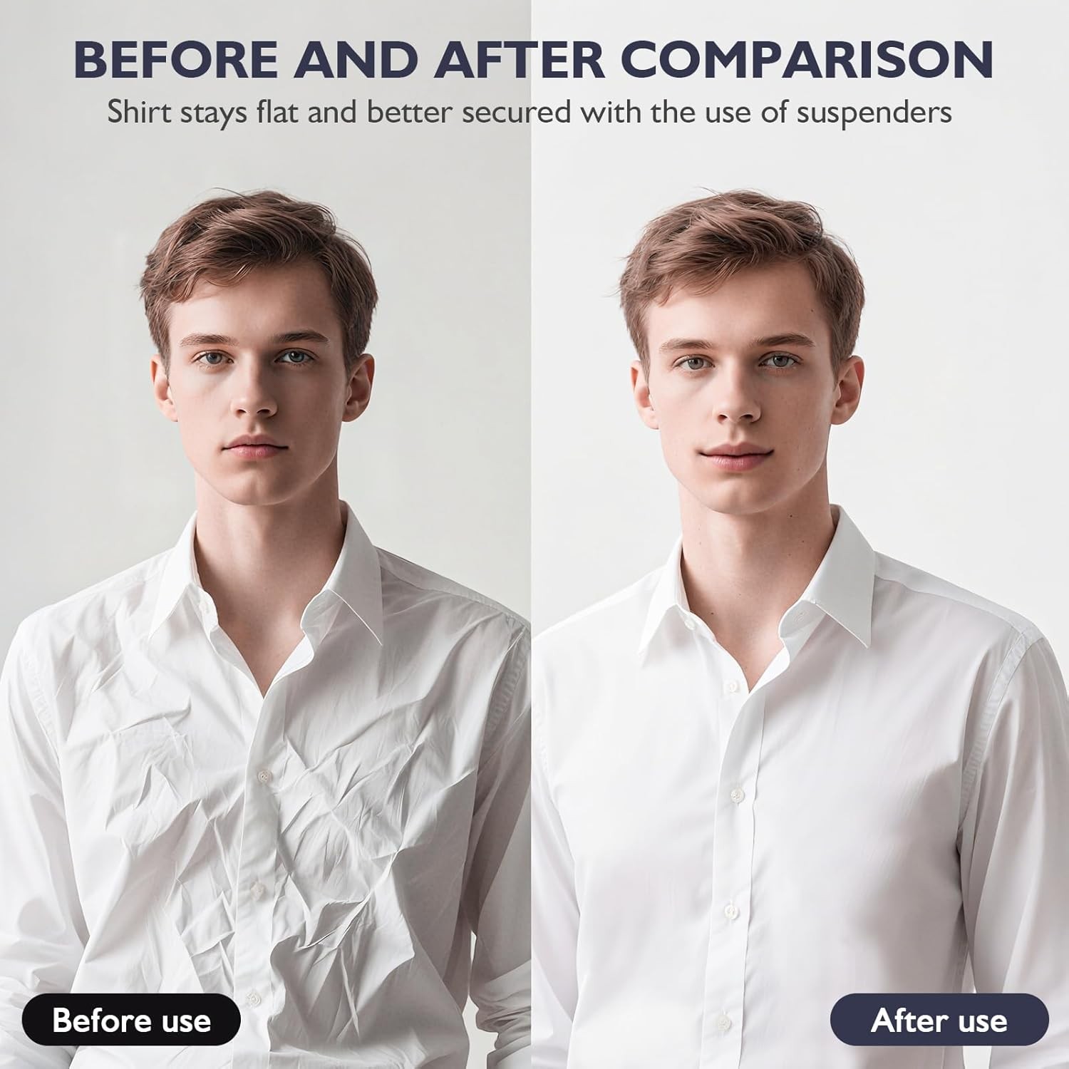 Shirt Stays For Men, Police And Military, Elastic Non slip…