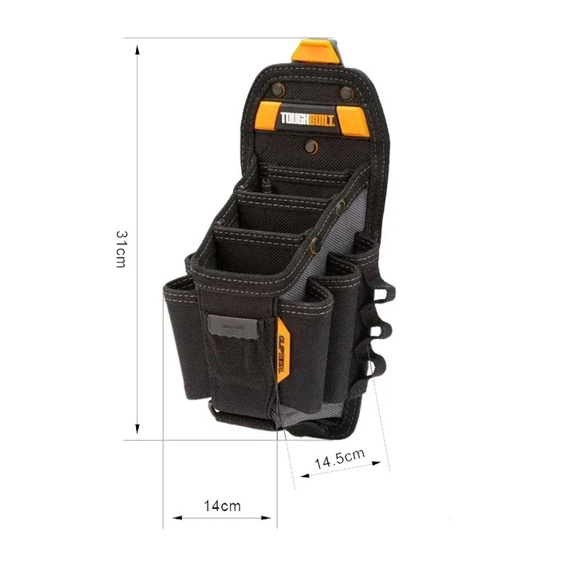 ToughBuilt TB-CT-36-L10 Technician 10-Pocket Tool Pouch ClipTech Hub Belt Bag