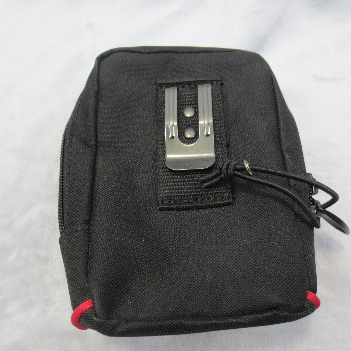 Husky Clip-on Tool Belt Zipper Pouch with Clip 6×4 In Water Resistant Heavy Duty
