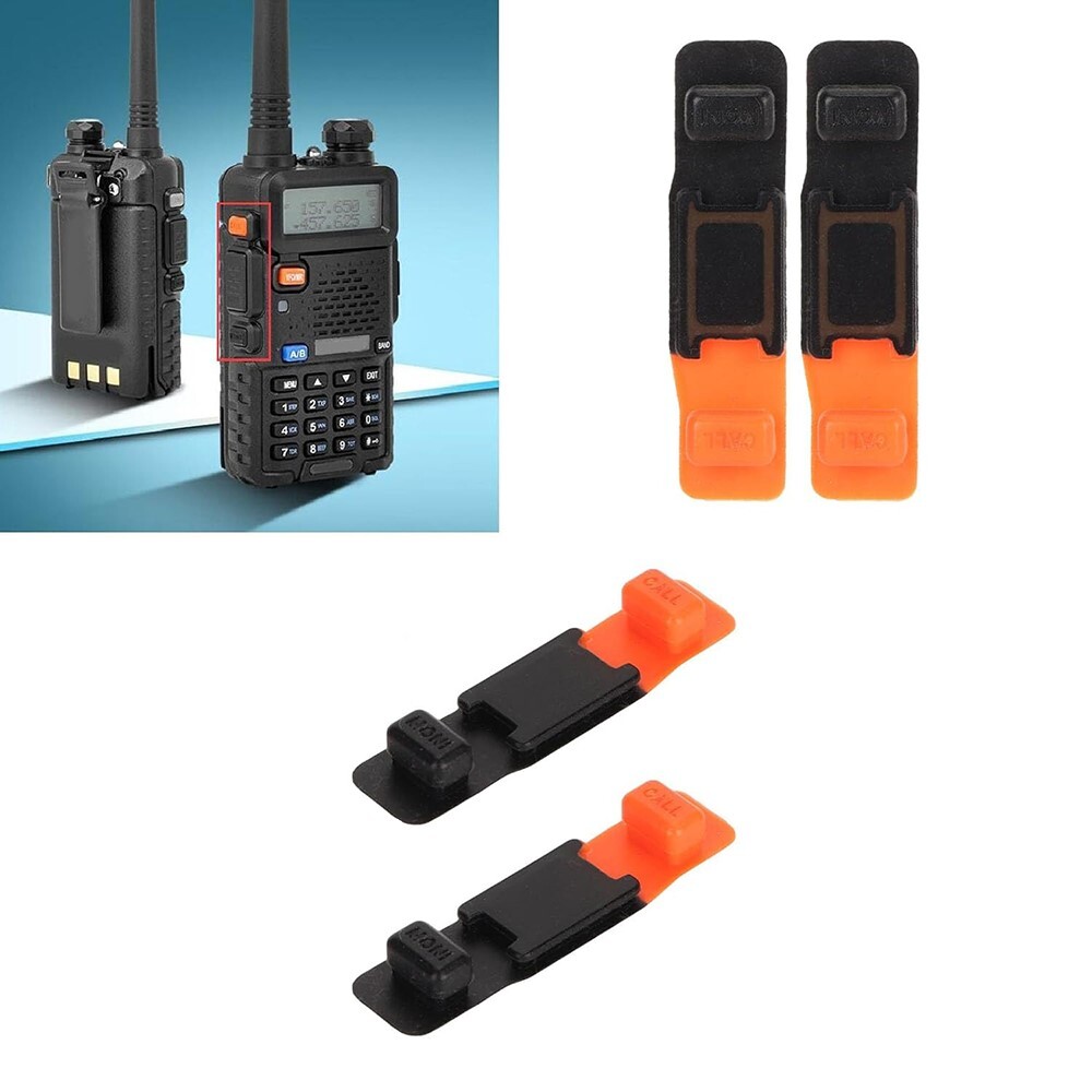 2Pcs Replacement PTT Rubber Button Side Key fits Baofeng UV-5R 5RA 5RE F8+ Radio