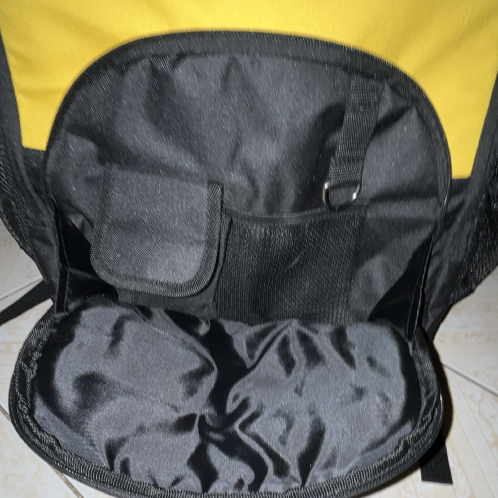 Olympia Tools Tool Backpack Black Yellow Multiple Pockets Adjustable Straps