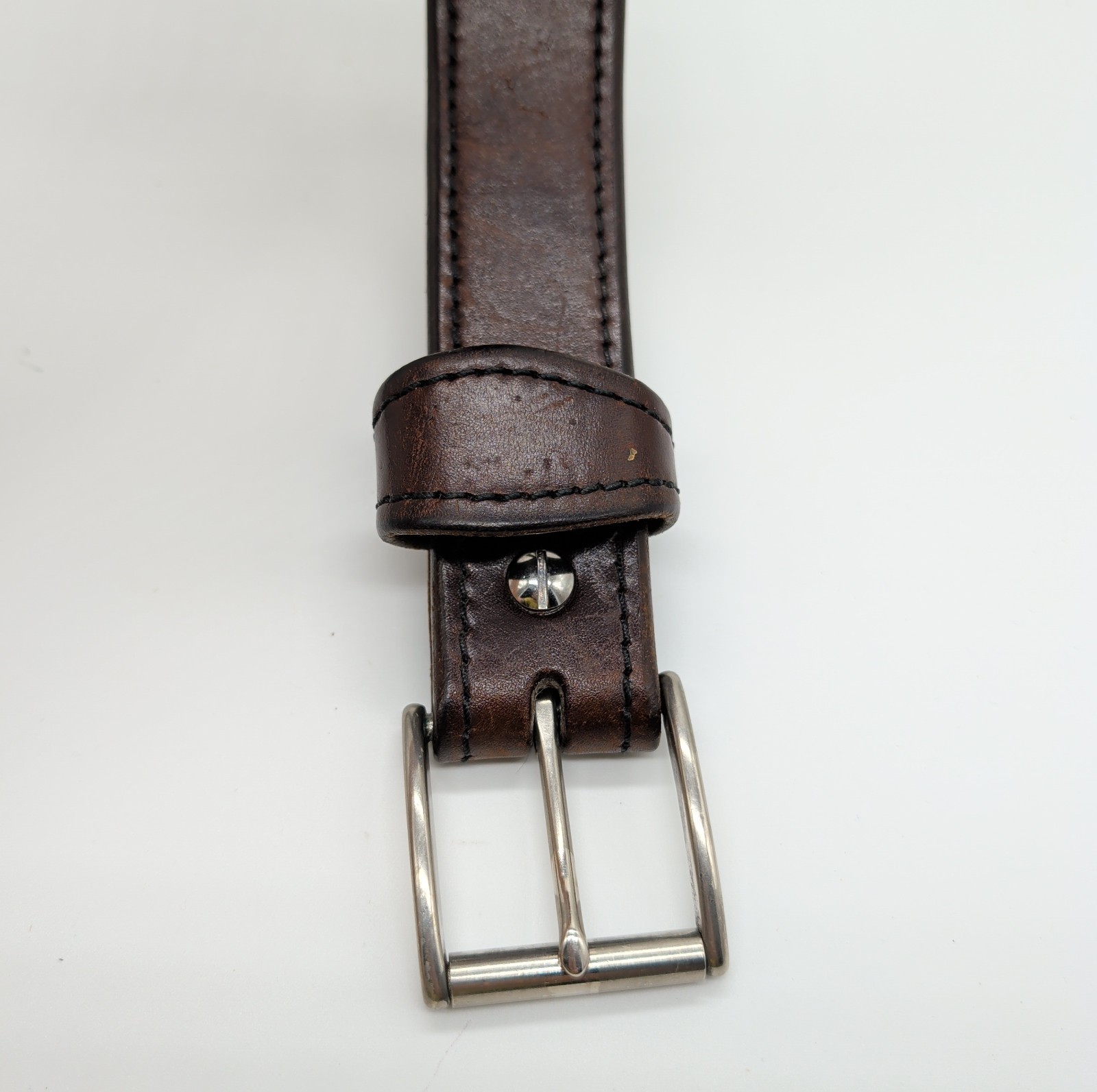 Vtg OCCIDENTAL Leather 5008 1.5″ W35-39 Working Mans Belt America’s Best 37″ VG+