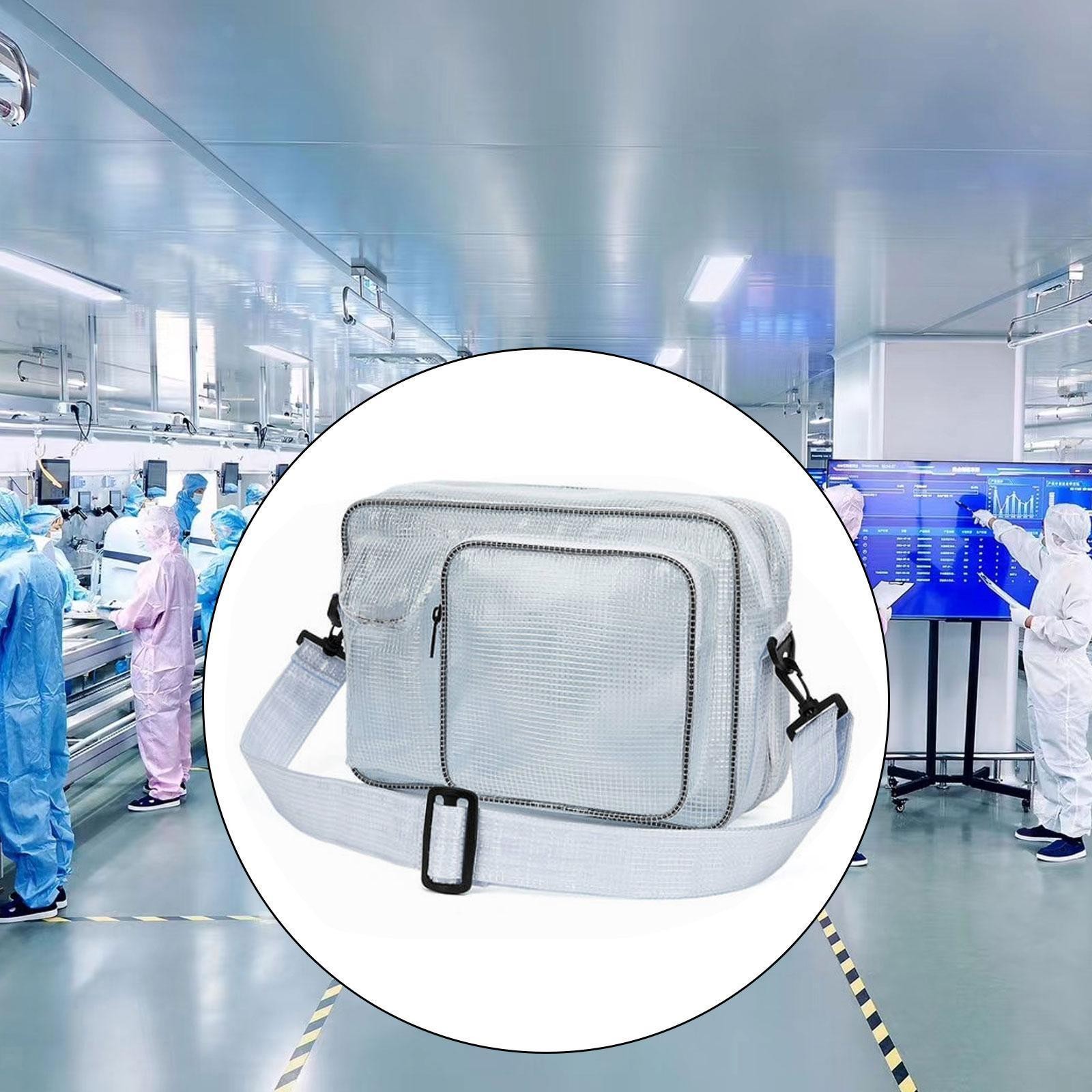 Cleanroom Transparent Bag Outdoor Work Events Crossbody Purse Clear Tool Bag