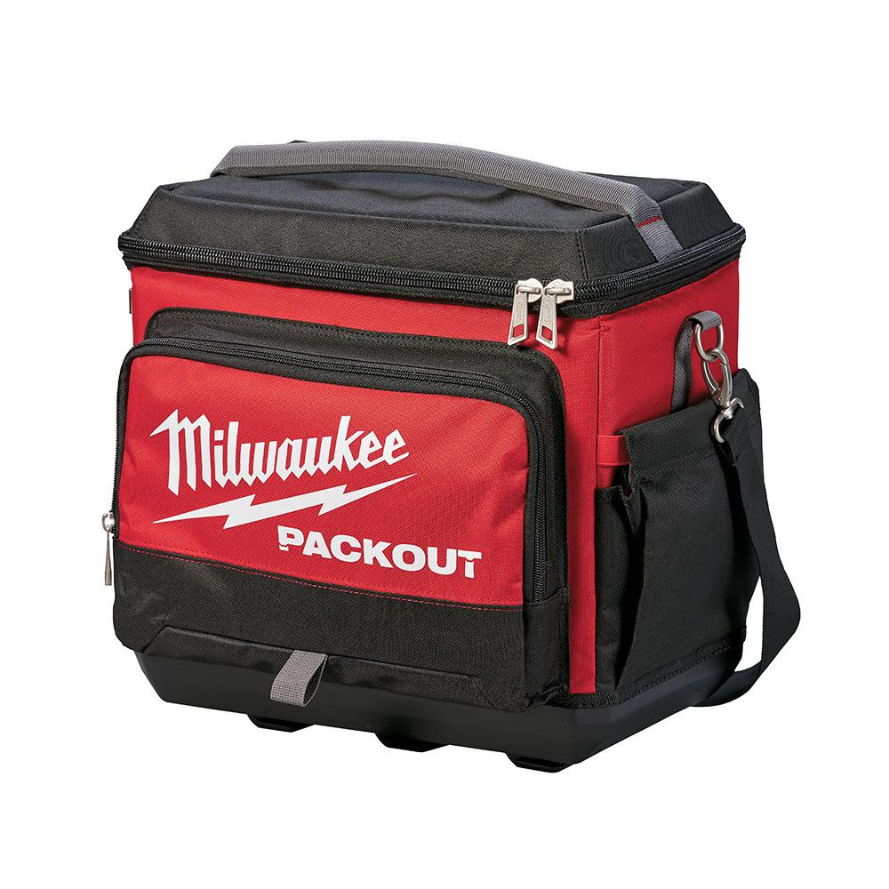 15.75 In. Packout Cooler Bag | Milwaukee Jobsite Lunch Storage Red Modular W/