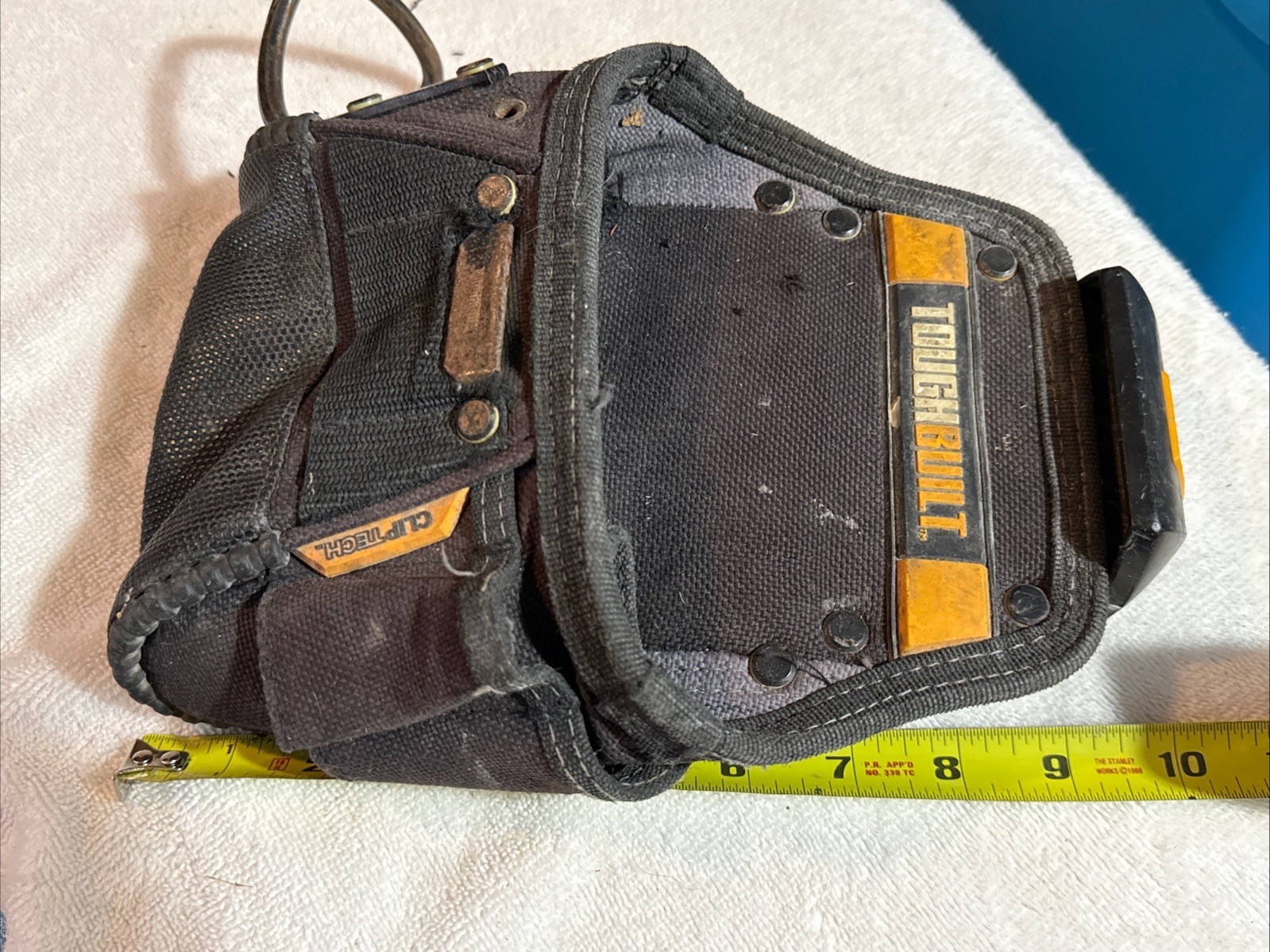 ToughBuilt Project Pouch with Pockets and Loops, Clip Tech & Belt clip, Used