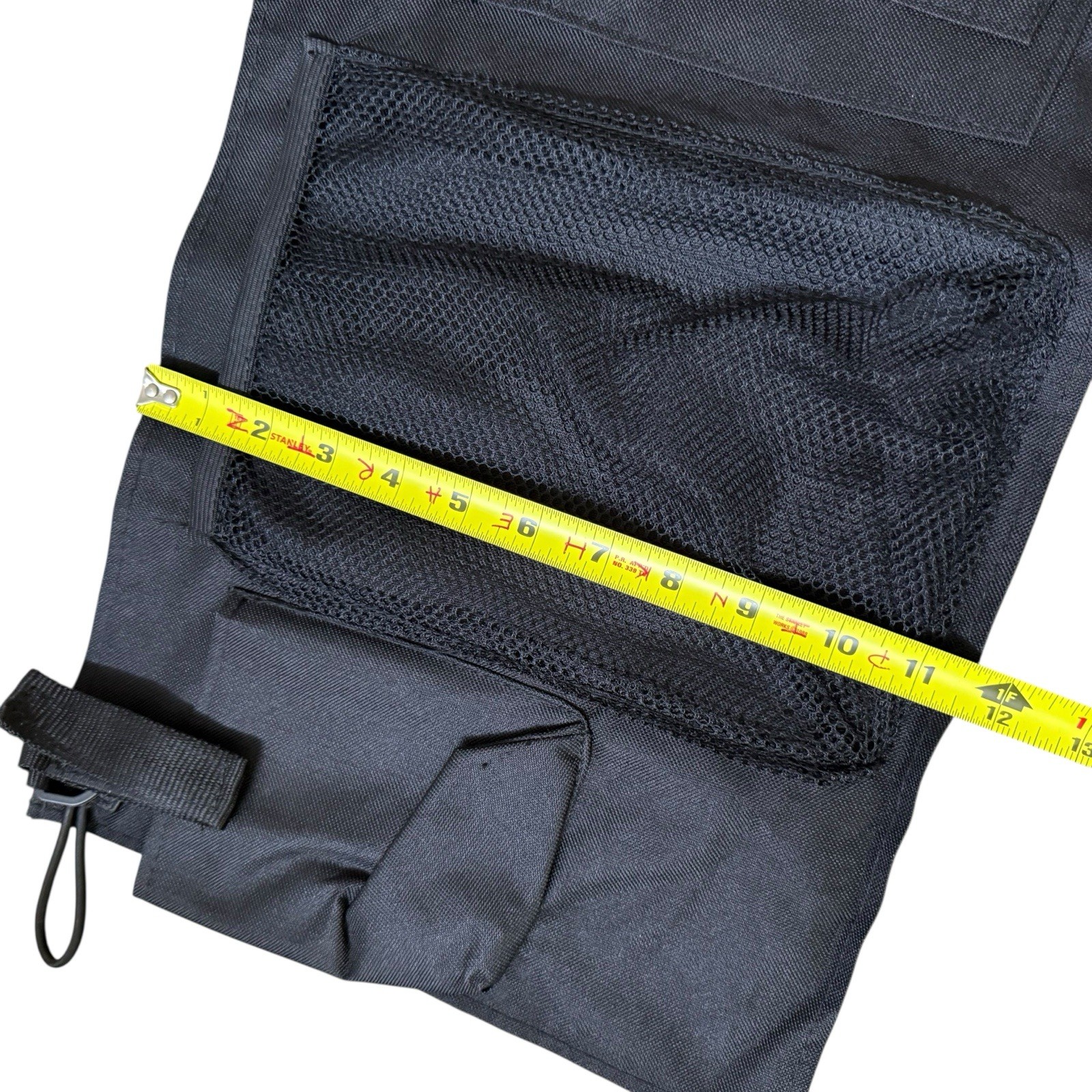 Tough Sturdy Tool Craft Canvas Organizer Mounts on Wall Black
