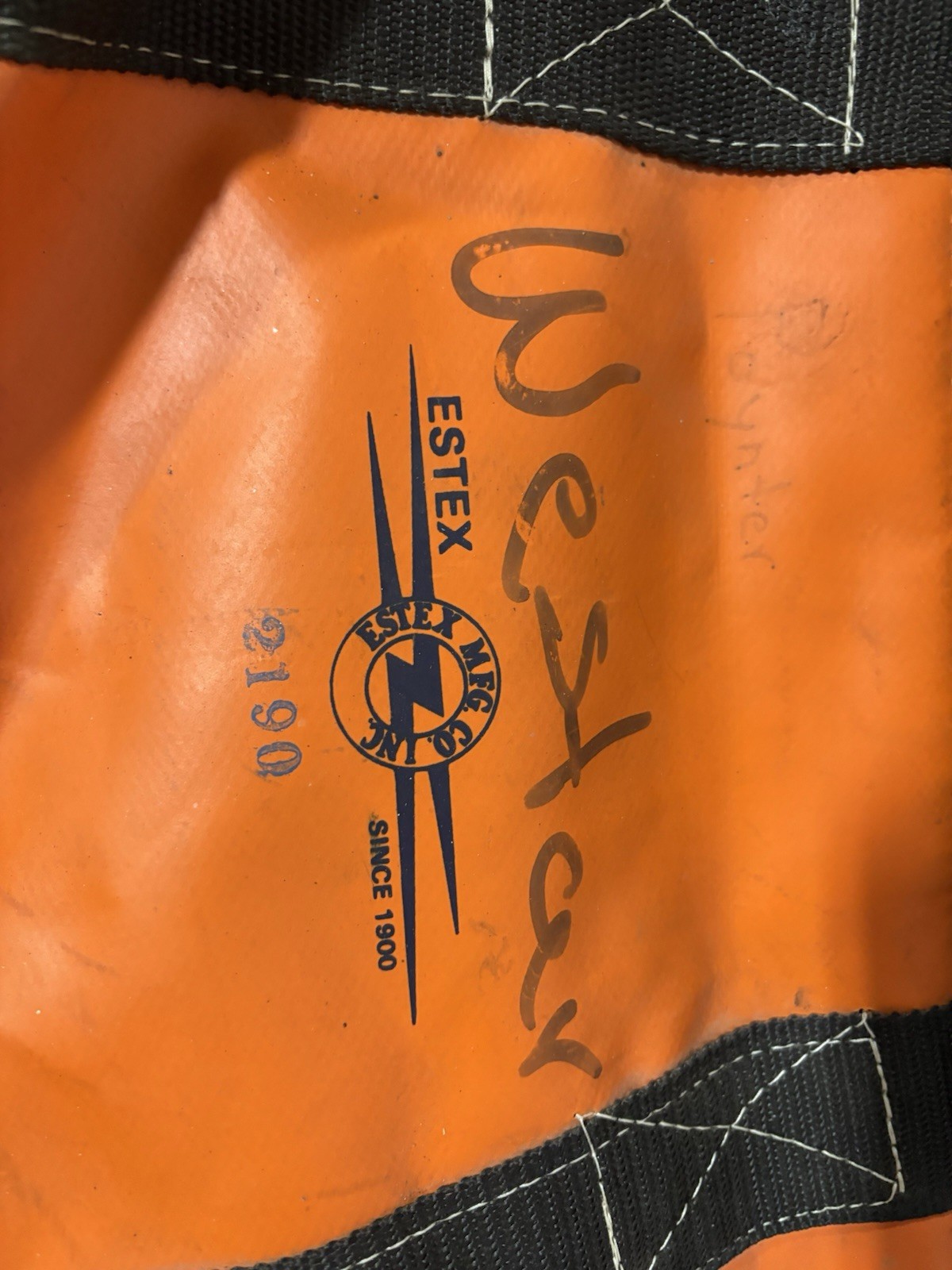 Estex Weatherproof 24” Vinyl Lineman’s Gear Bag 2190 Safety Orange