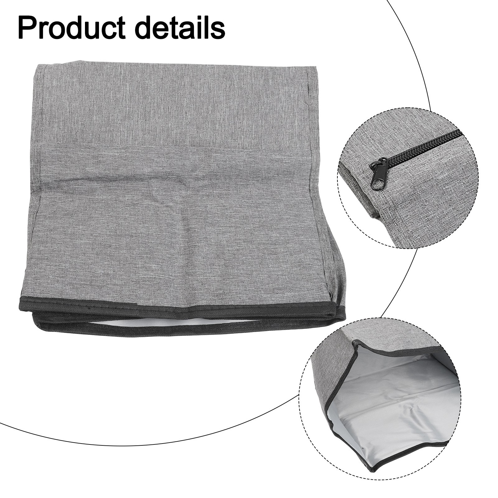 Oxford Cloth Overlock Sewing Machine Cover with Multiple Storage Options