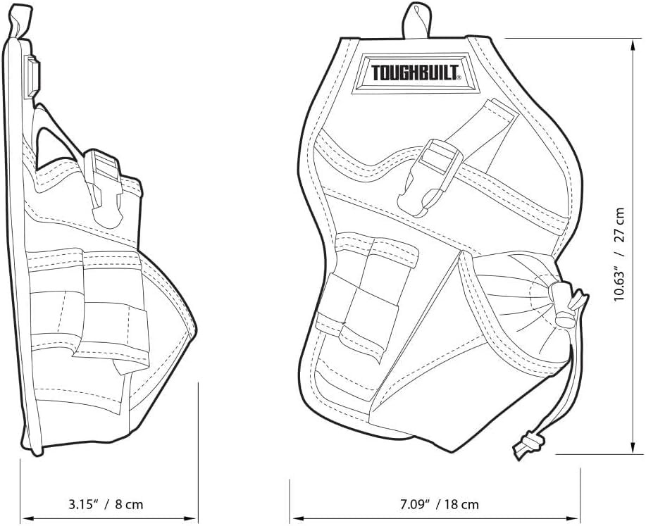 ToughBuilt–Drill Holster, Heavy-Duty Tool Holster with ClipTech Hub, Adjustable
