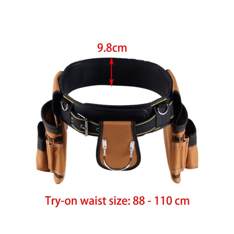 Oxford Tool Belt Carpenter Pouch Set Reinforced Stitching Extra-wide Belt Design
