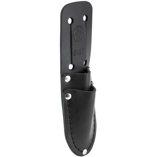 Klein Tools 5187 Scissors & Cable-Splicer’s Knife Holder, Brown