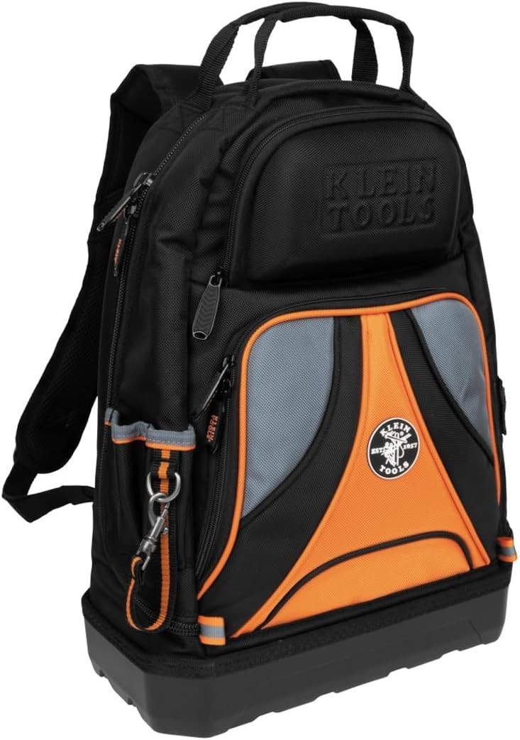 Klein Tools 55421BP-14 Heavy-Duty Tool Backpack with 39 Pockets & Molded Base