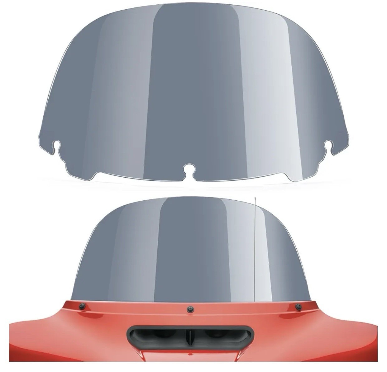 Amazicha Windshield Round 10″ Windscreen 2014-2023 Fit for Harley Davidson To…