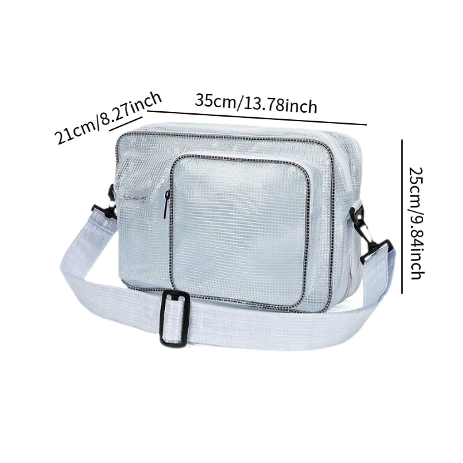Cleanroom Transparent Bag Outdoor Work Events Crossbody Purse Clear Tool Bag
