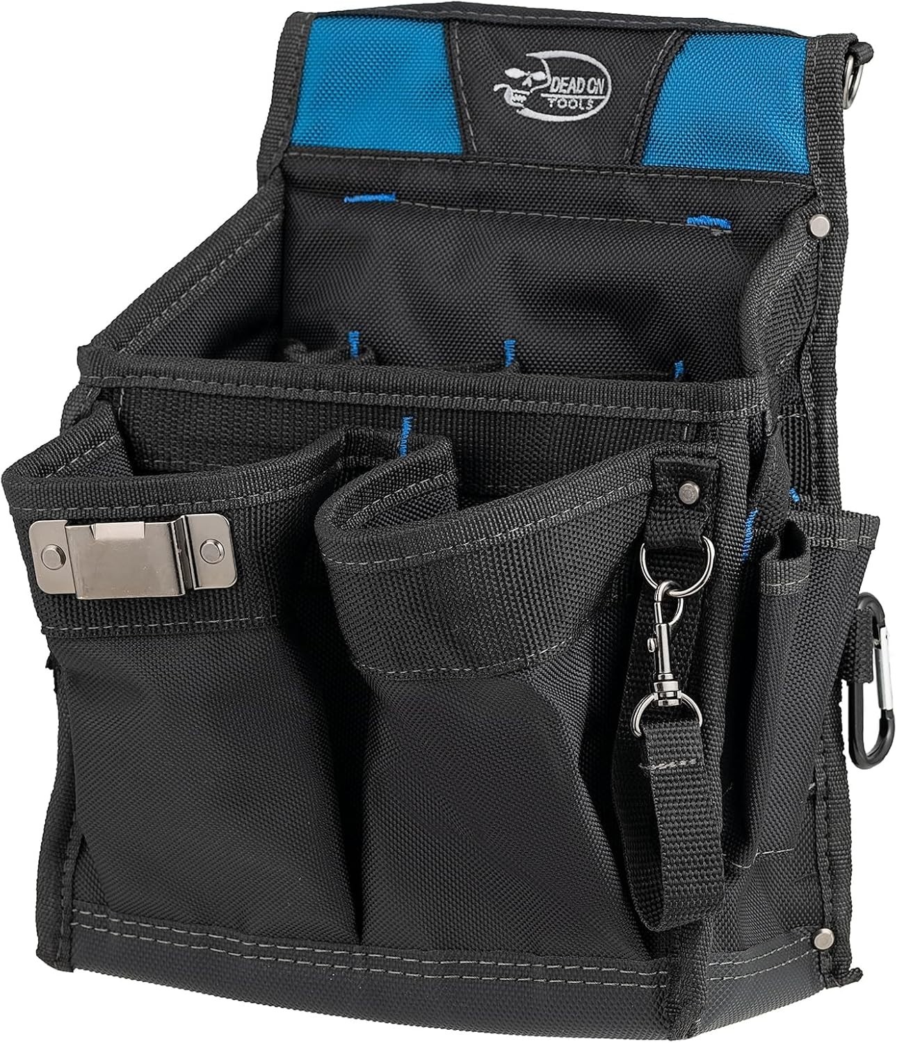Compact Black Electrician Tool Pouch with 20 Pockets for Ultimate Organization