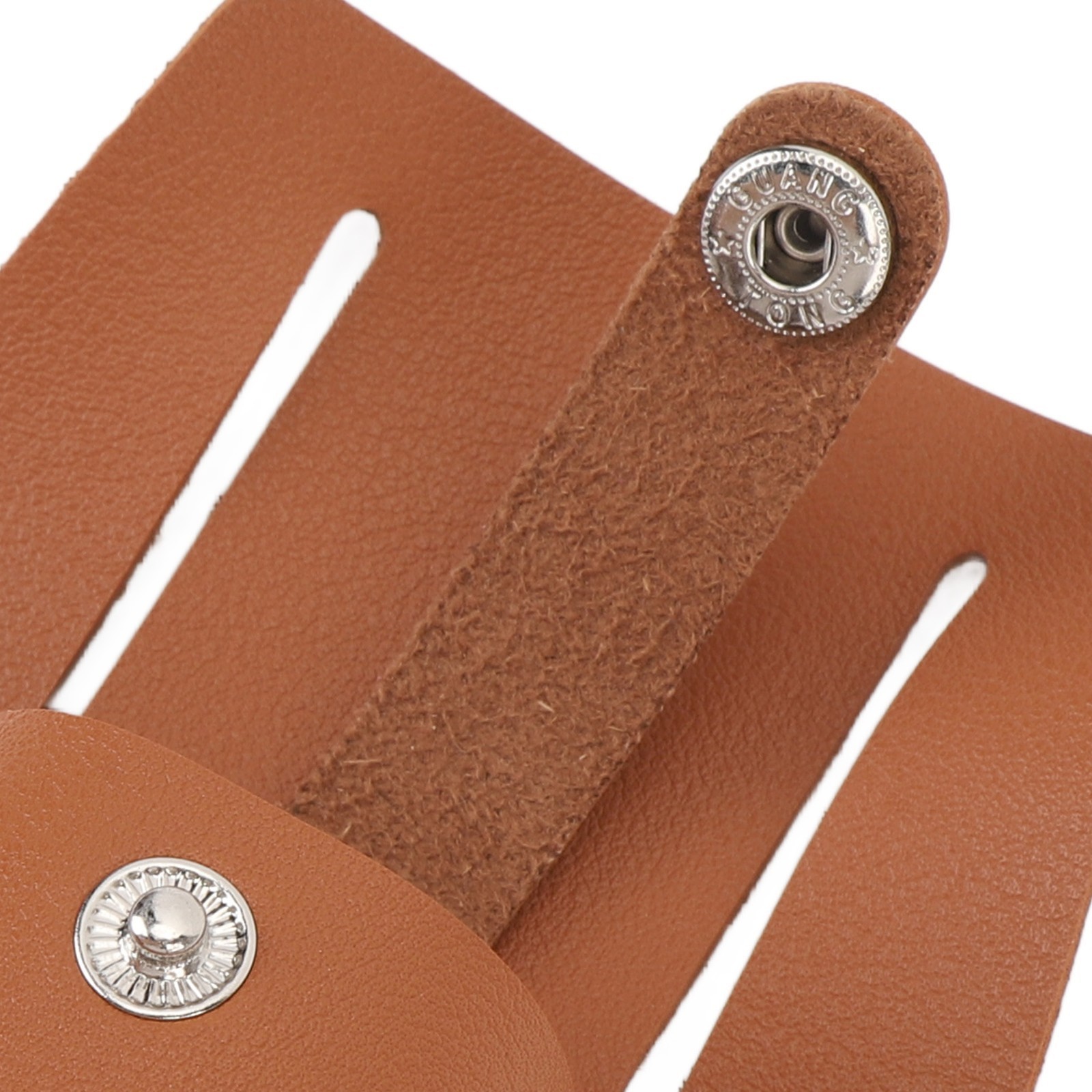 Tape Measure Holder PU Leather Large Capacity Button Closure Tape Measure Pouch