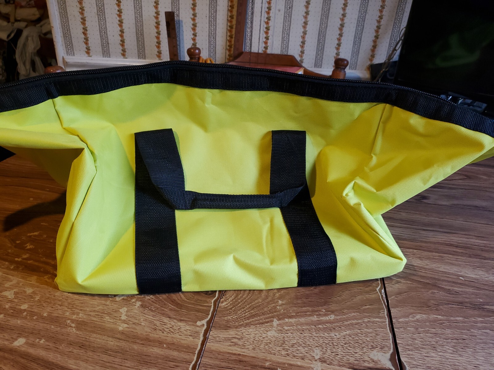 Ryobi 18x12x14 Contractors Collapsible Heavy Duty Green Tool Bag Wide Mouth NEW