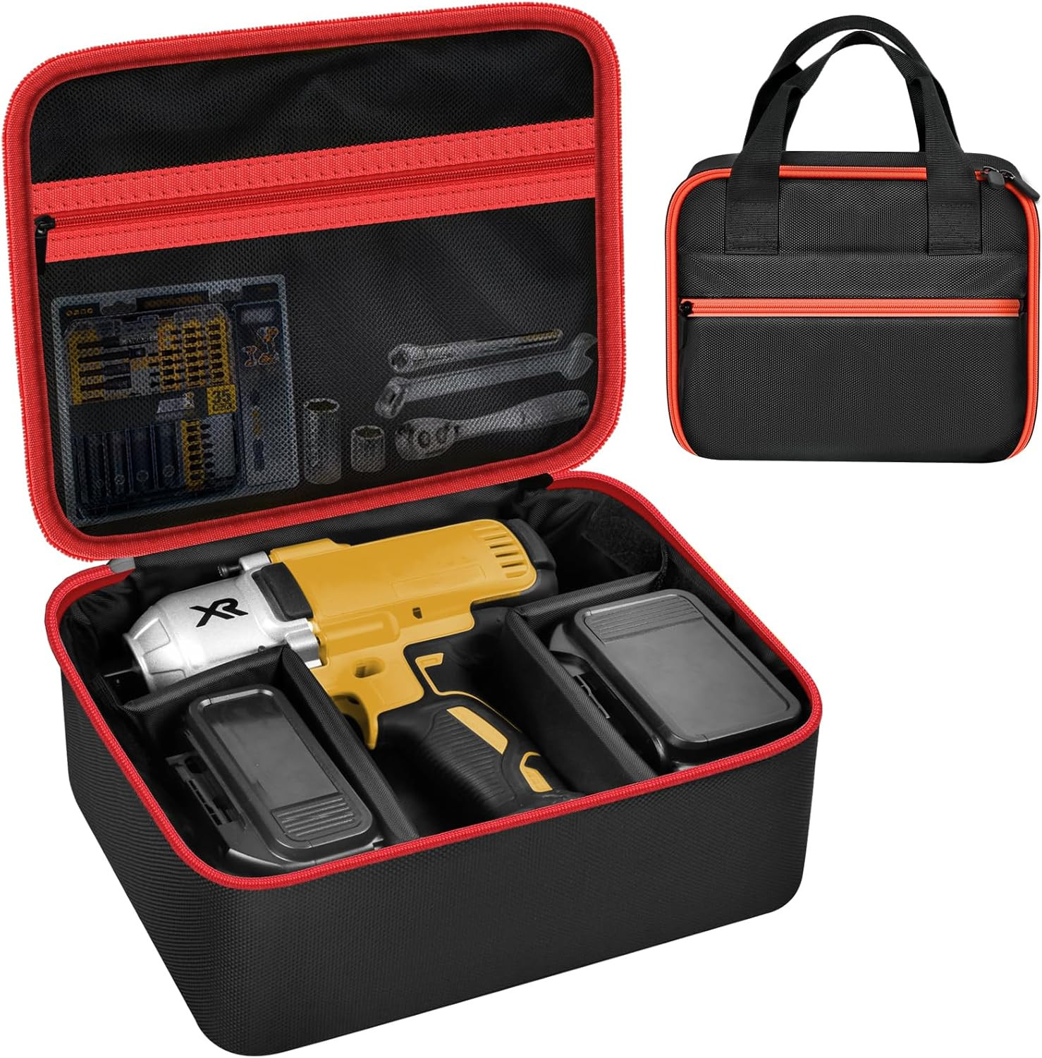 Impact Driver Bag Case Compatible with DEWALT 20V MAX XR DCF787D1 DCF845B DCF900