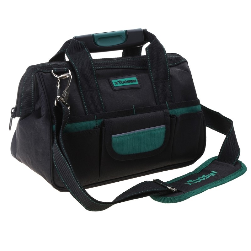 12.6 Large Tool Bag Durable Oxford Cloth Multiple Compartments for Electricians