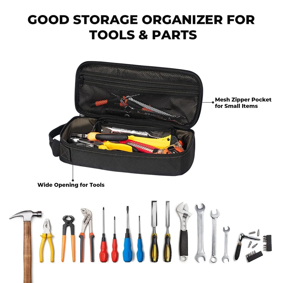 Portable Small Tool Bag, Organizer Storage Box for EDC, Motorcycle, Road Bike